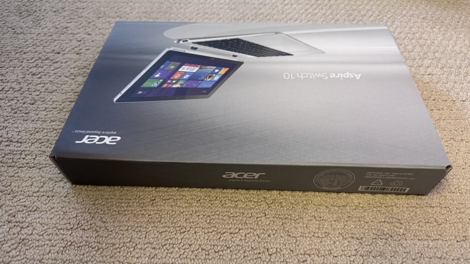 Acer Aspire Switch 10 10.1″ 2-in-1 Detachable Touch 2GB 64GB Win 8.1 in Gray