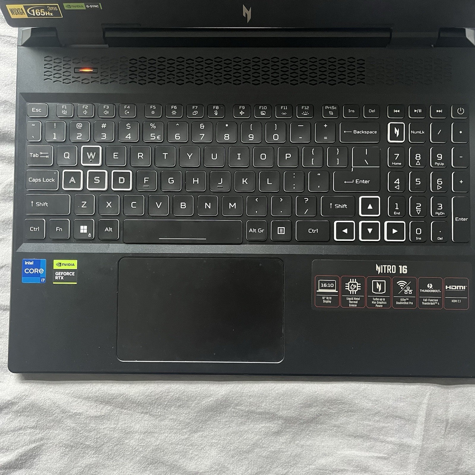 Acer Nitro 16 Gaming Laptop NVIDIA RTX 4050 Core i7 16″ WUXGA 165Hz G-SYNC