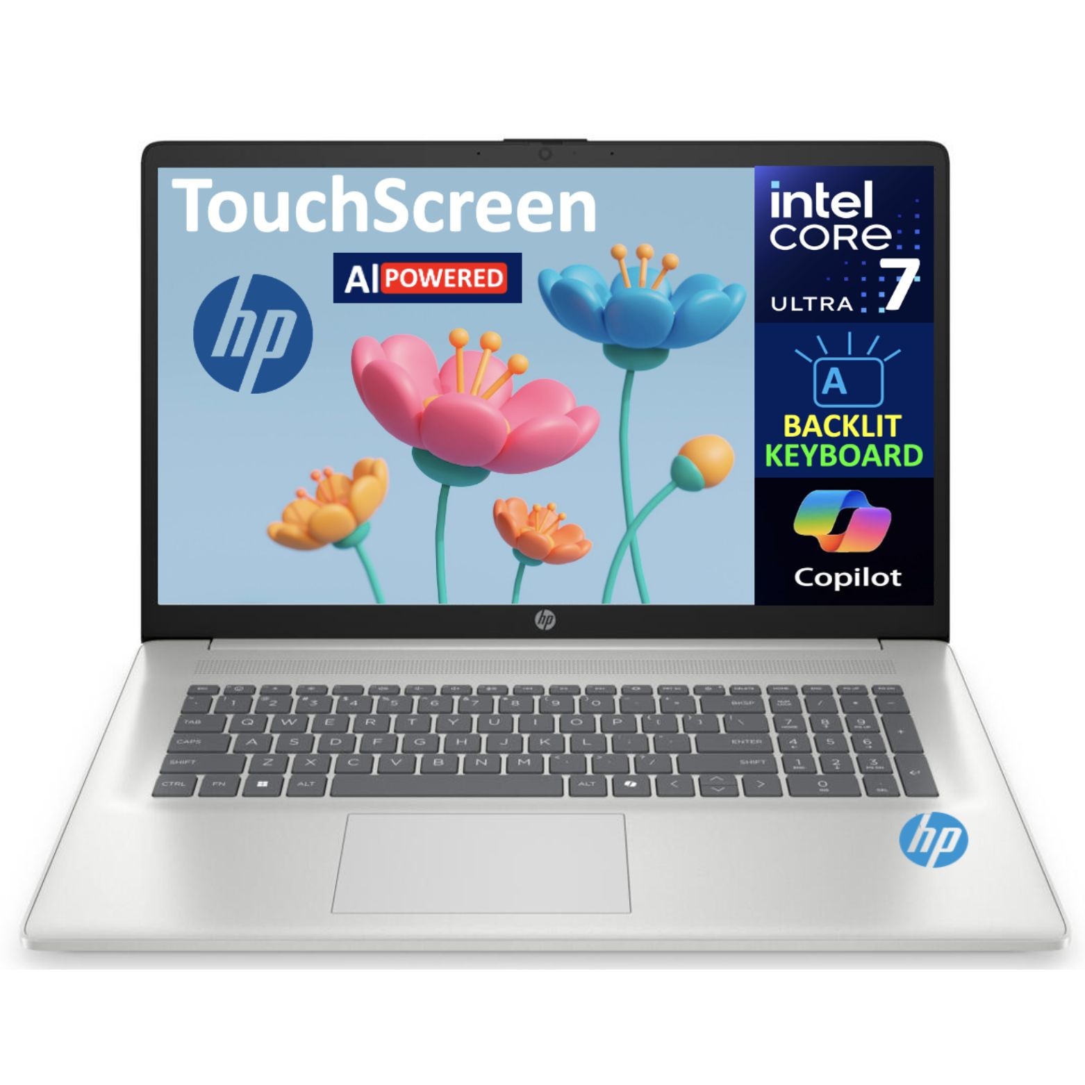 HP 17 17.3″ HD Touch Intel Core Ultra 7-255U 2.00GHz 16GB 1TB SSD Win 11 Pro