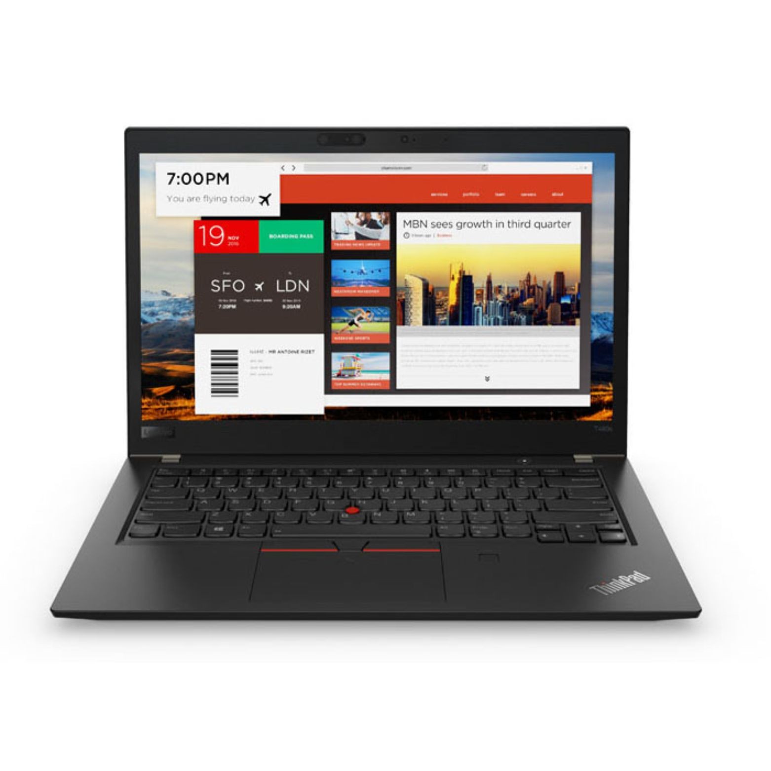 Lenovo ThinkPad T480s 14″ FHD Touch Intel i7-8650U 1.9 GHz 16GB 256GB SSD W11P