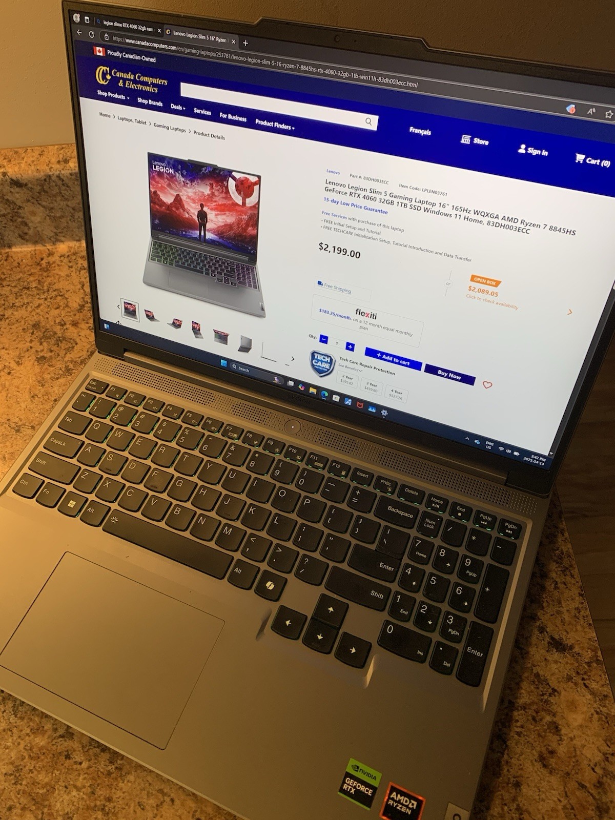 Gaming laptop RTX