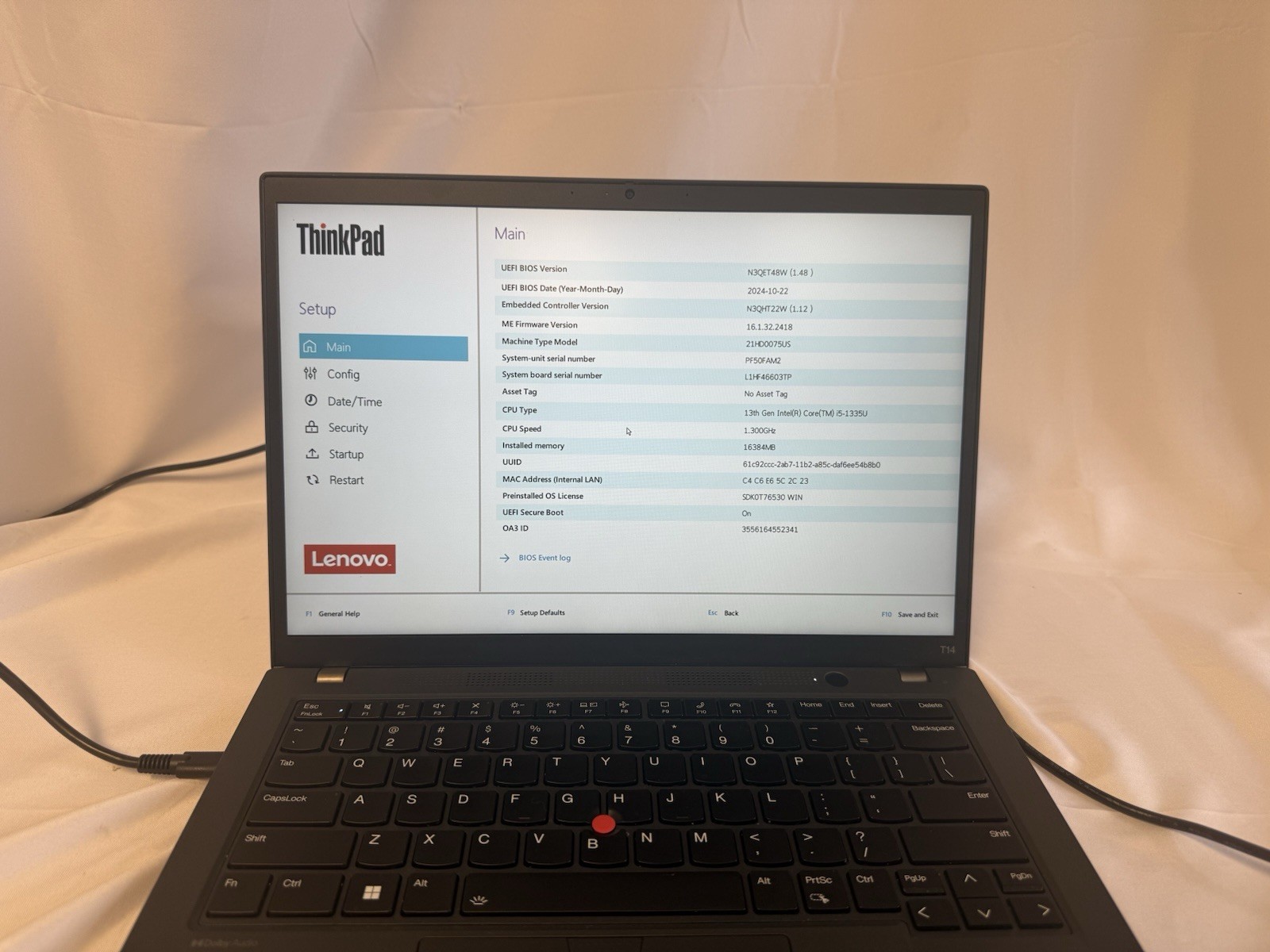 Lenovo ThinkPad T14 Gen 4 | Intel Core i5-1335U | 16GB RAM | 500GB SSD | Windows
