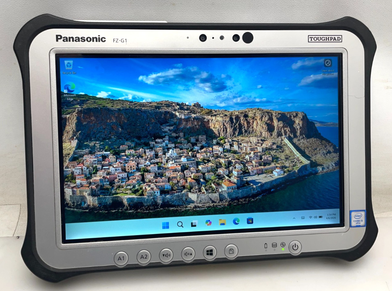 Panasonic ToughPad FZ-G1 i5-7300U 8gb Ram 256gb SSD W11 230 Hrs Bios Rstrc.