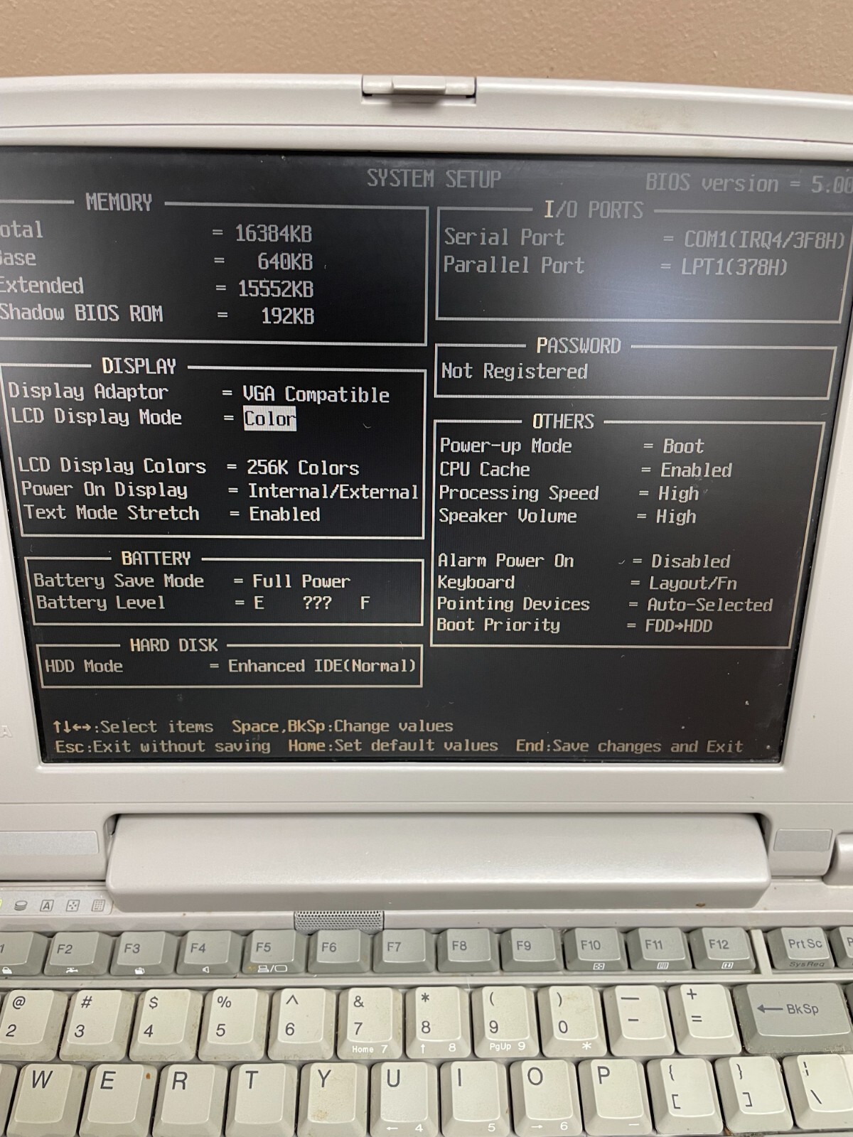 VINTAGE Toshiba Satellite T2130CS 10.4″ display Intel 16MB Ram, For Parts AS IS