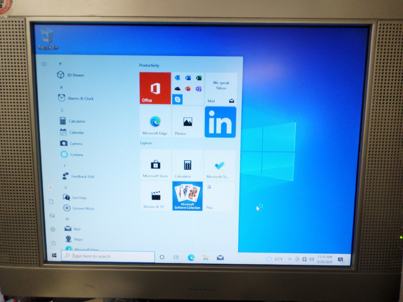 HP Pavilion P7-1054 Desktop PC 6 GB RAM, 250 GB HD, DVDRW Windows 10 Home