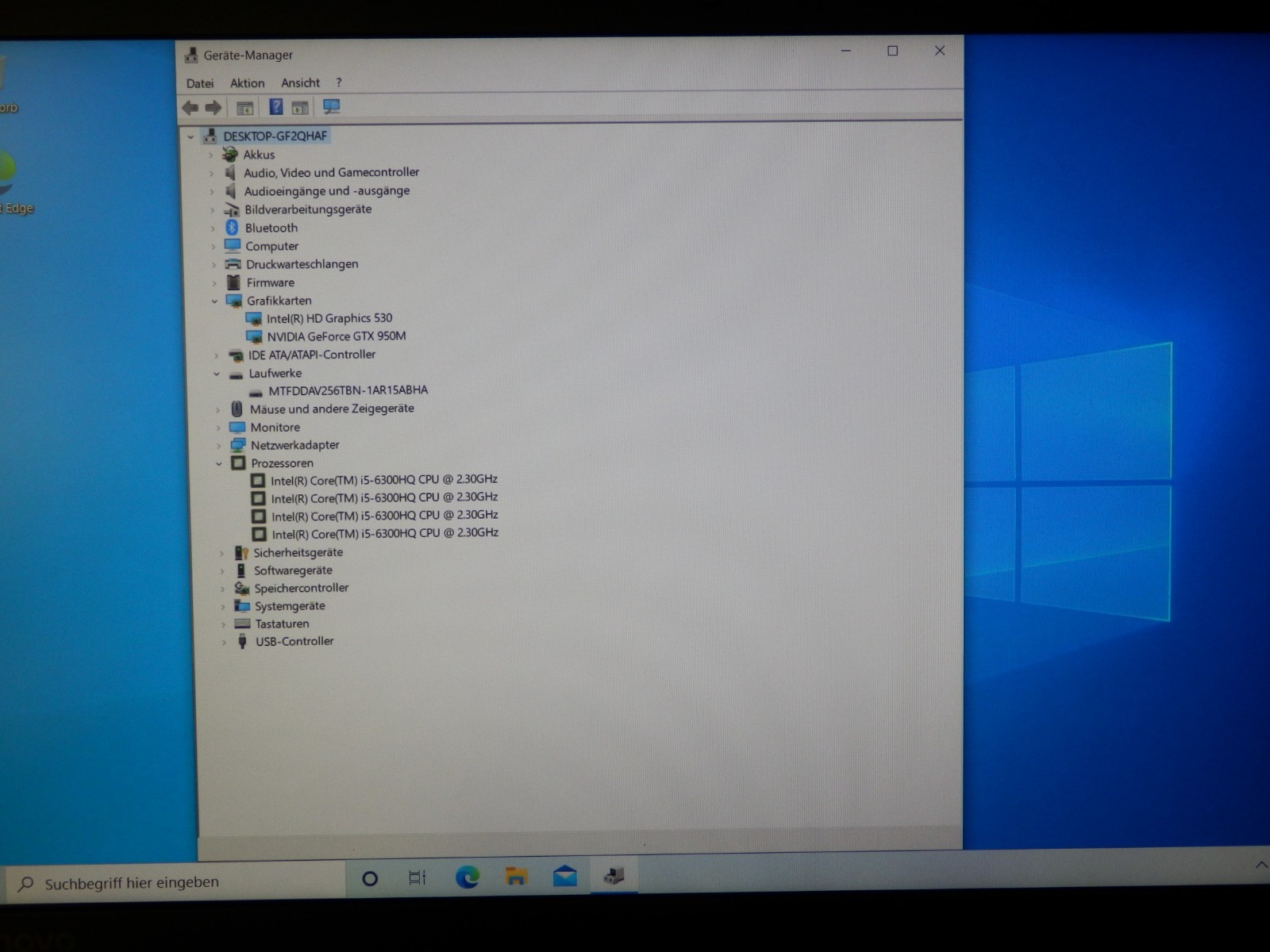 Lenovo IdeaPad 700-15ISK, Intel i5-6300HQ, 8GB Ram 256GB SSD, 15.6″ FHD GTX 950M