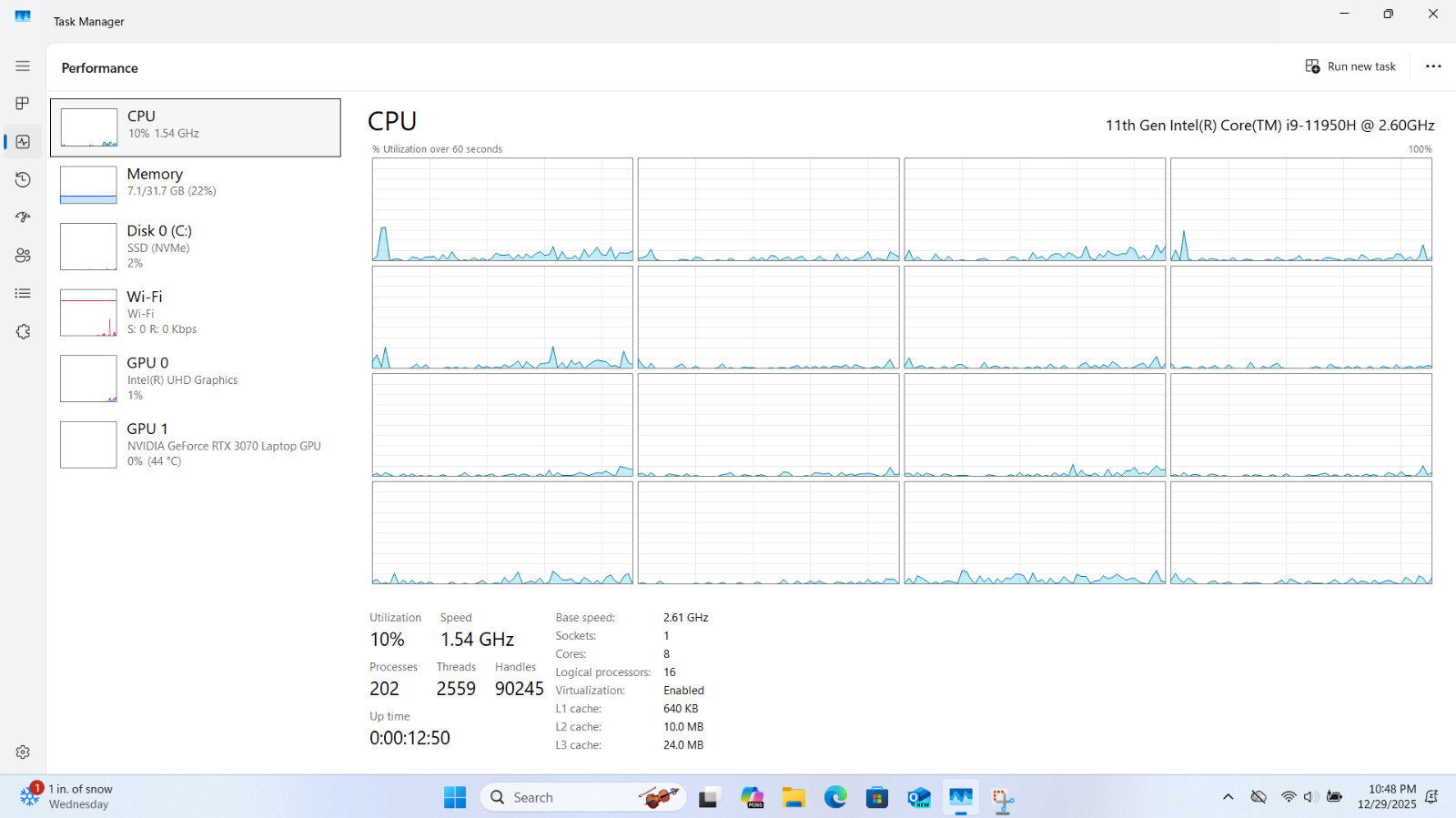 HP Zbook Studio G8 i9 11950H RTX 3070 32GB 1TB
