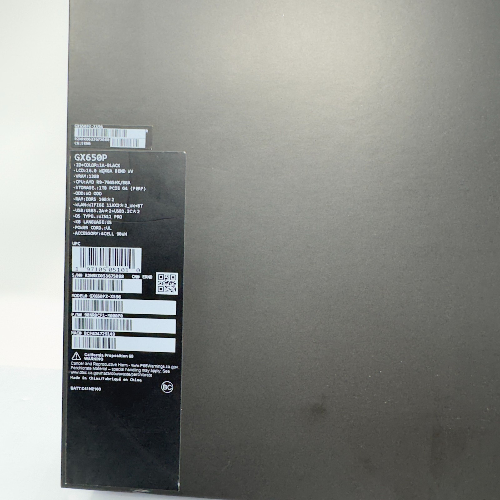 ASUS – ROG Zephyrus G14 Empty Box Only