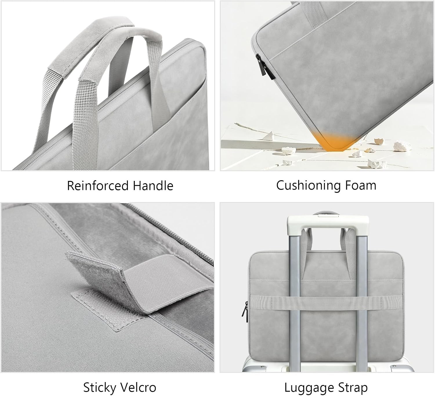 Sleeve for 15 inch MacBook Air M5/A3448, MacBook Pro A1990, Dell XPS 15 Plus, Gr