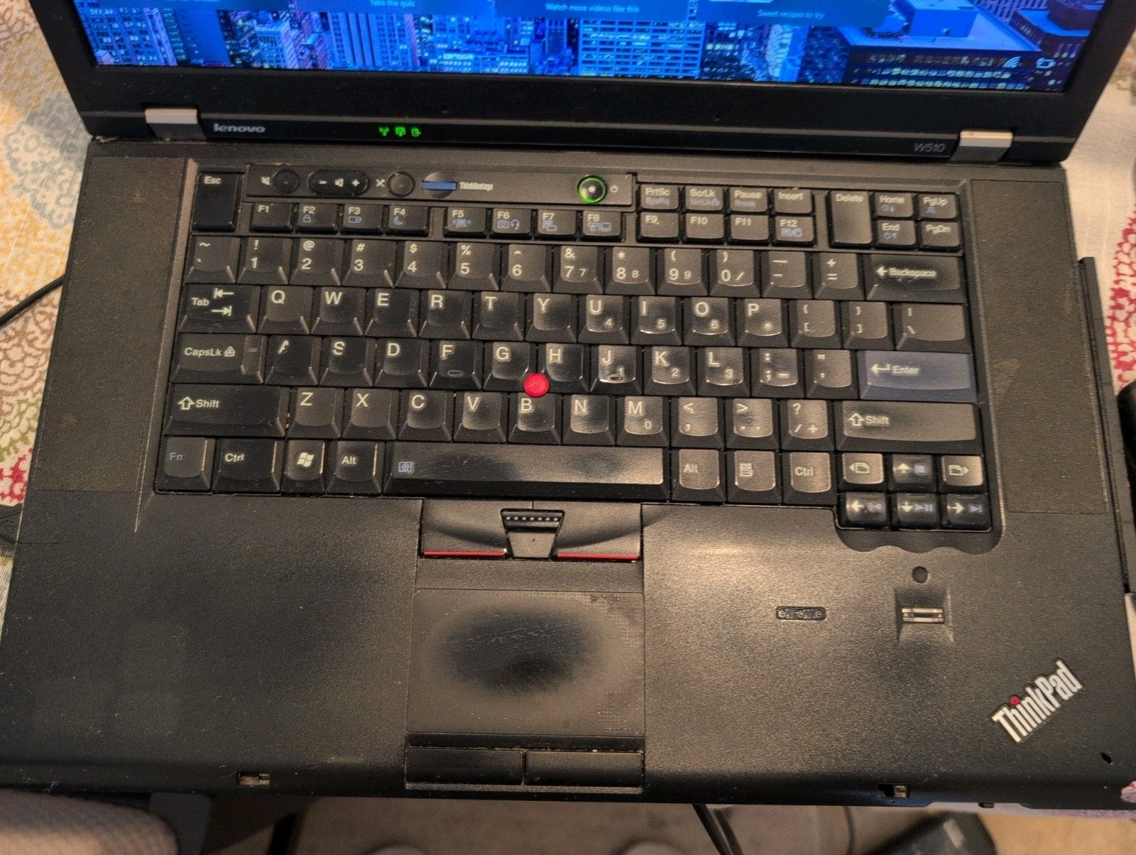 Lenovo ThinkPad W510 15.6″ HD Laptop Core i7-Q820 8GB 150GB SSD NVIDIA Quadro FX