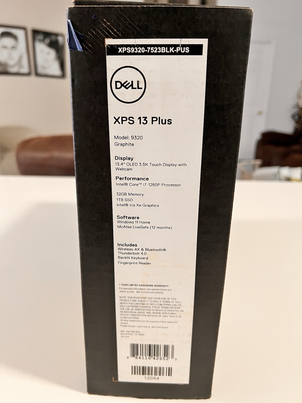 Dell XPS 13 Plus 9320 OLED Touchscreen i7 32GB RAM 1TB SSD Graphite Laptop