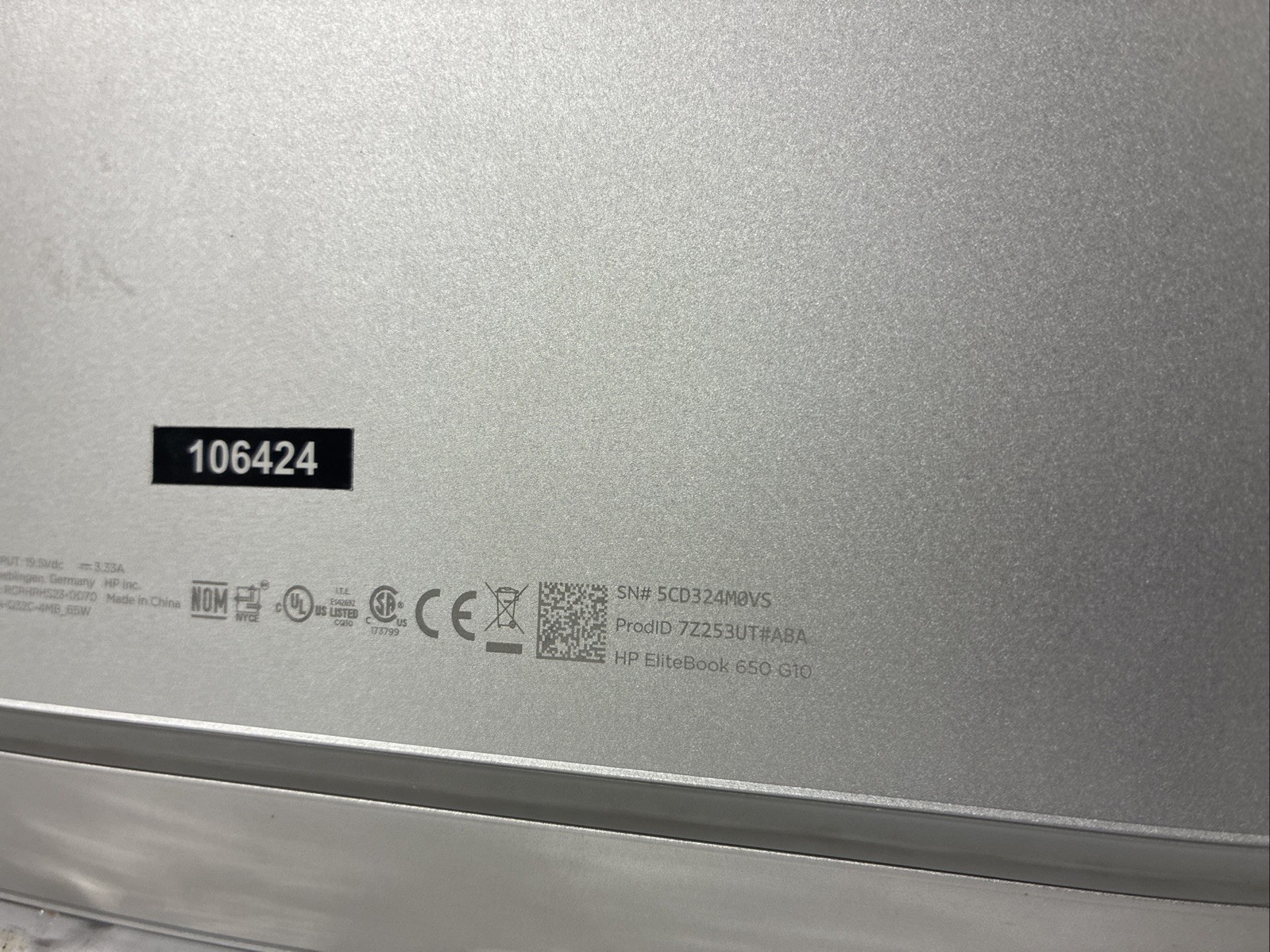 HP EliteBook 650 G10 15.6″ i5-13th Gen 16GB RAM 256GB SSD Win 11 – Charger used