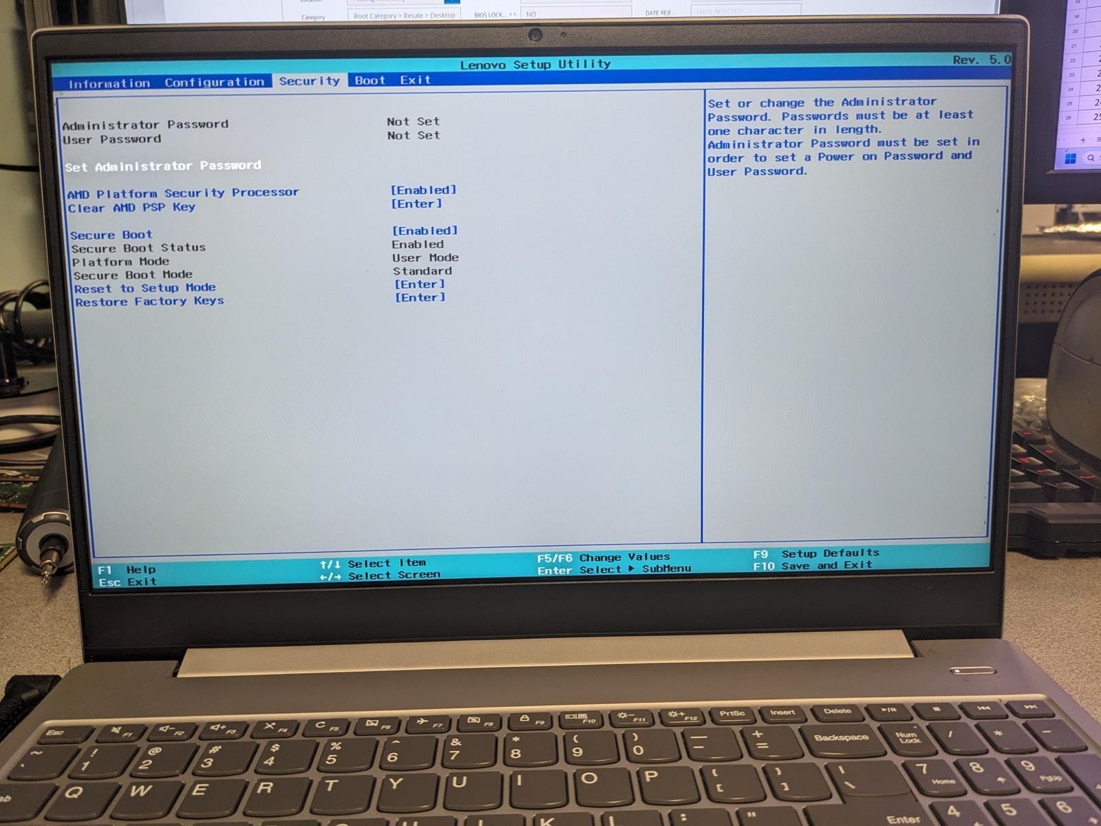 LENOVO IDEAPAD S340-15APITOUCH RYZEN 5 3500U @ 2.1GHz, 4GB RAM, NO HDD/OS