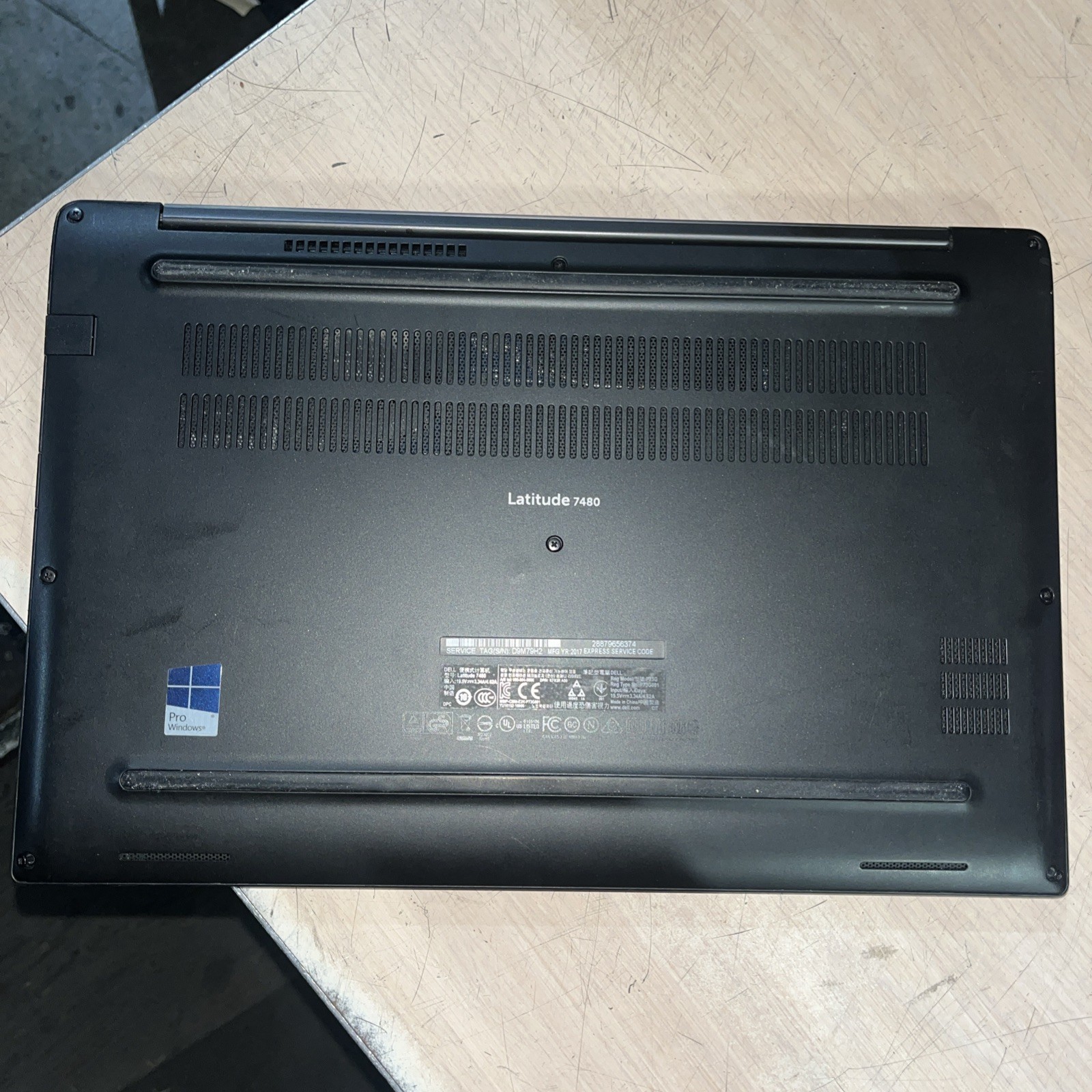 DELL LATITUDE 7480 INTEL CORE I7-7600U 2.80GHZ 8GB RAM NO HD :
