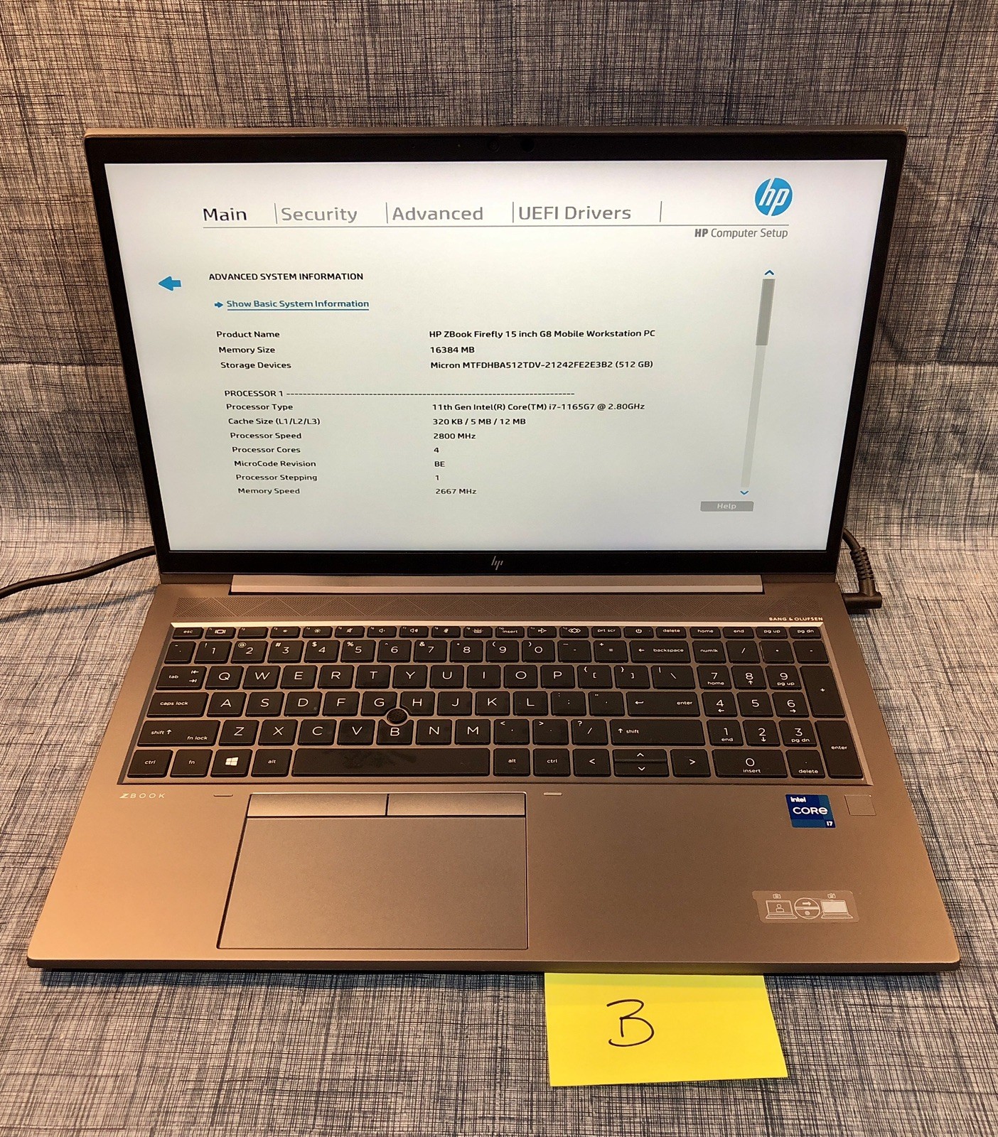 Lot 4 HP ZBook Firefly 15 G8 i7 11th Gen 16GB 512GB SSD No OS