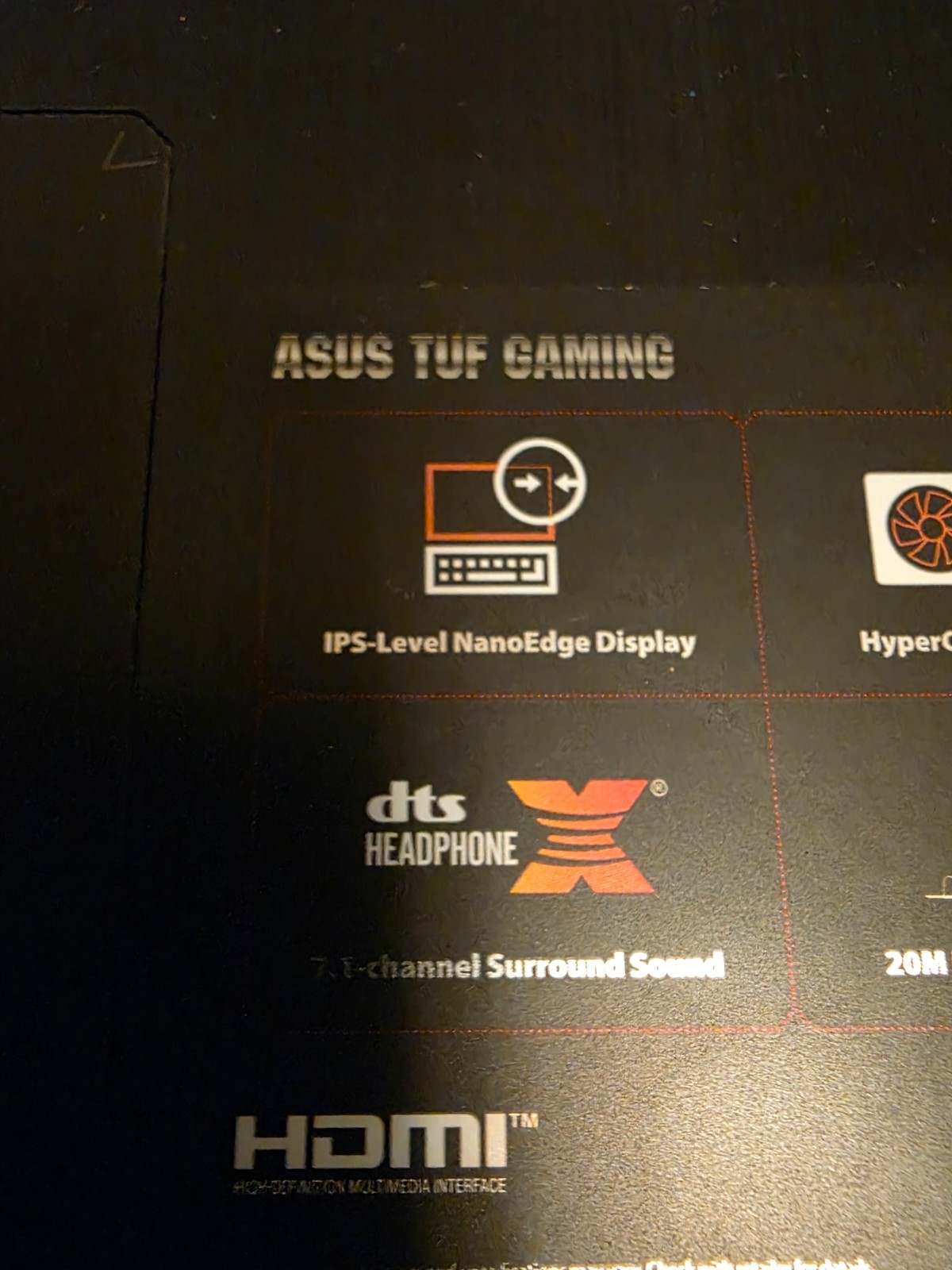 Used ASUS TUF Gaming Laptop FX505D, AMD R5 3550H, 256GB, SSD, 8GB DDR4,