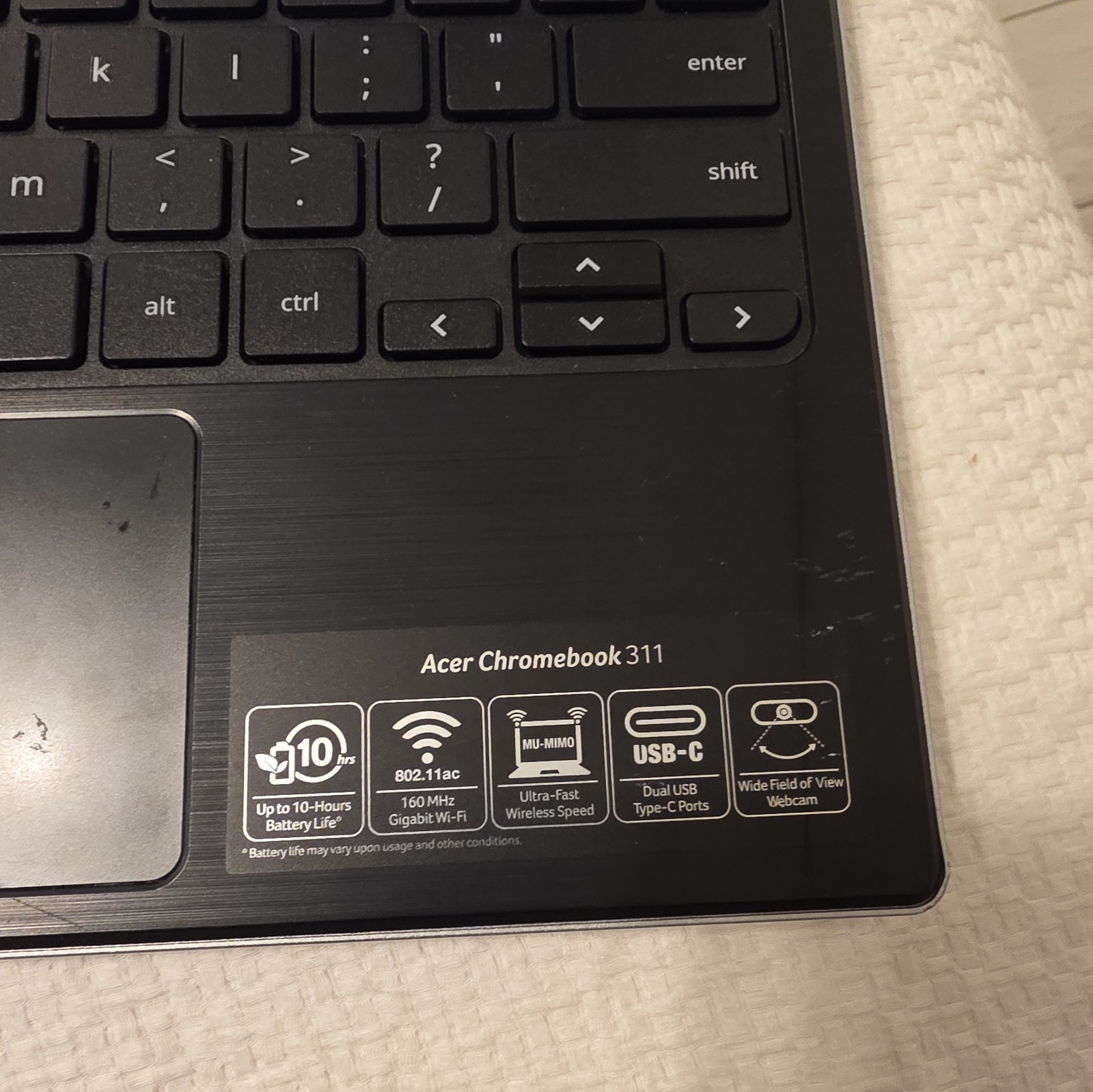 Acer Chromebook 311 N17Q8 CB311-9H Intel – 4Gb 32Gb 2x USB-C -comes with chatger