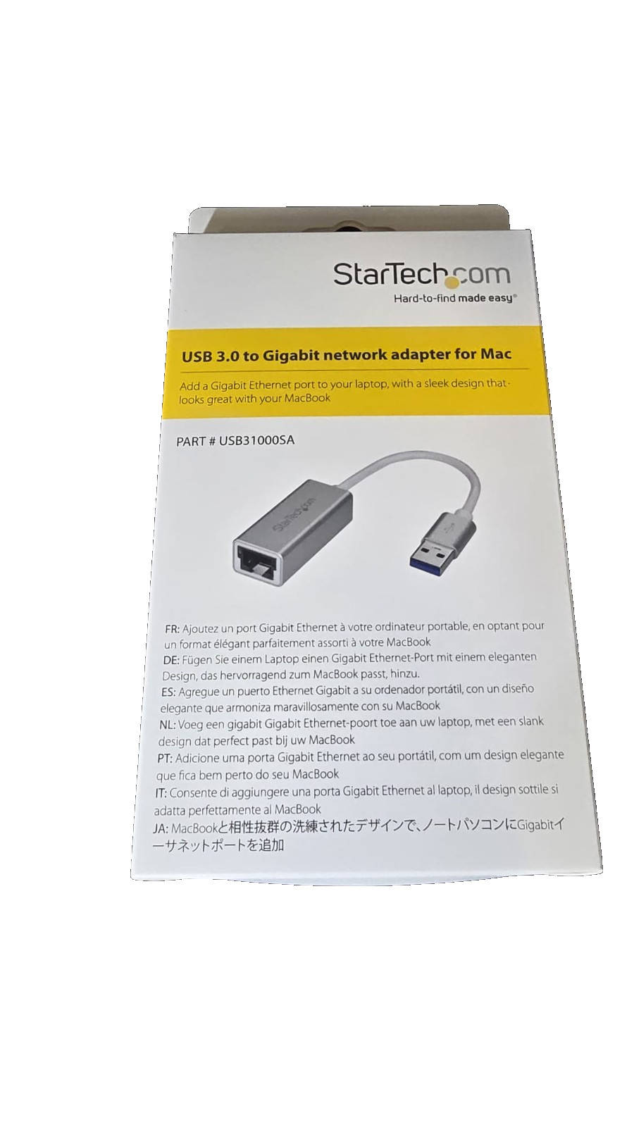 StarTech USB 3 Type A to Gigabit Ethernet Network Adapter for PC, Mac