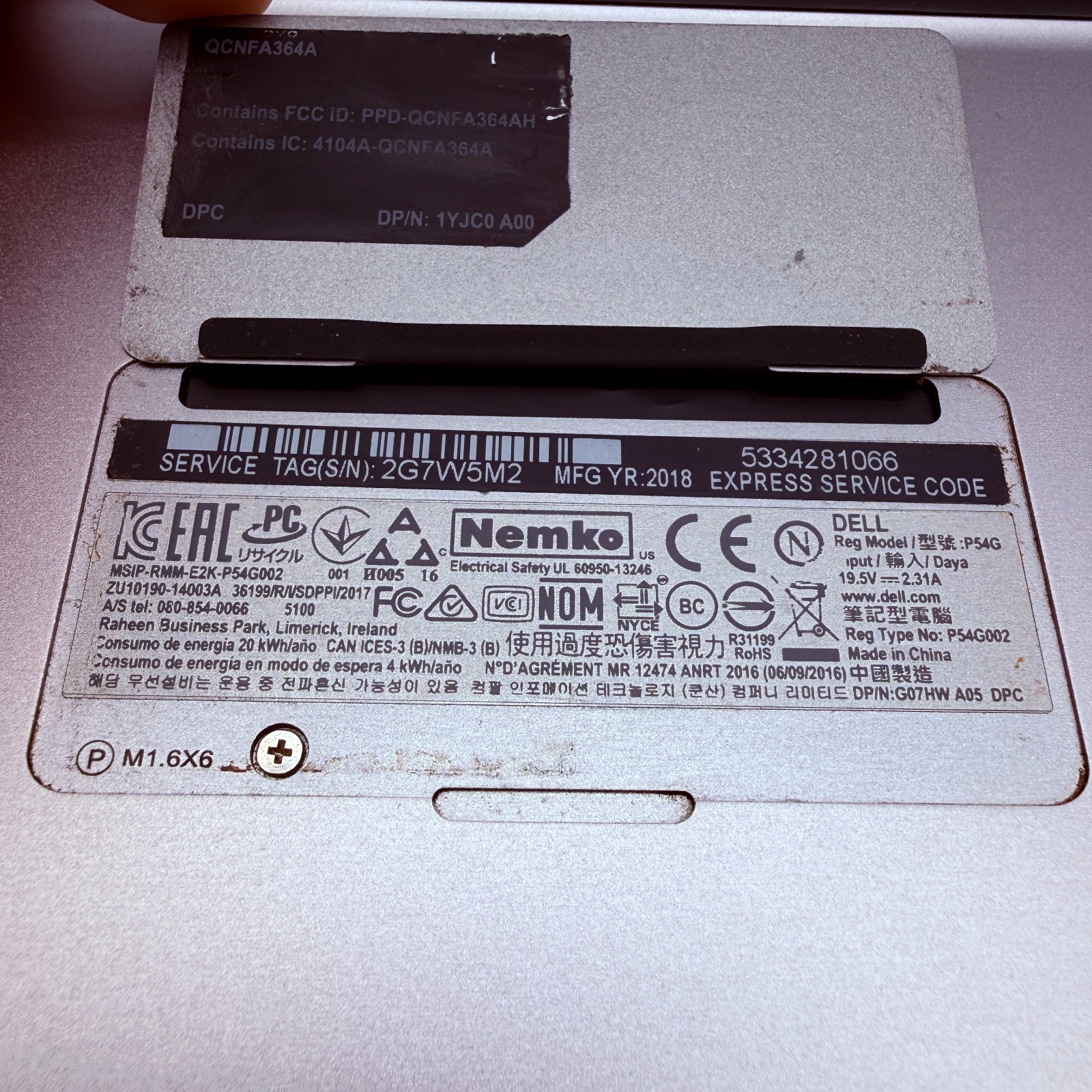 Dell XPS 13 9360 i7-8550U 8GB RAM 256GB SSD Win 11 Home Battery 87%