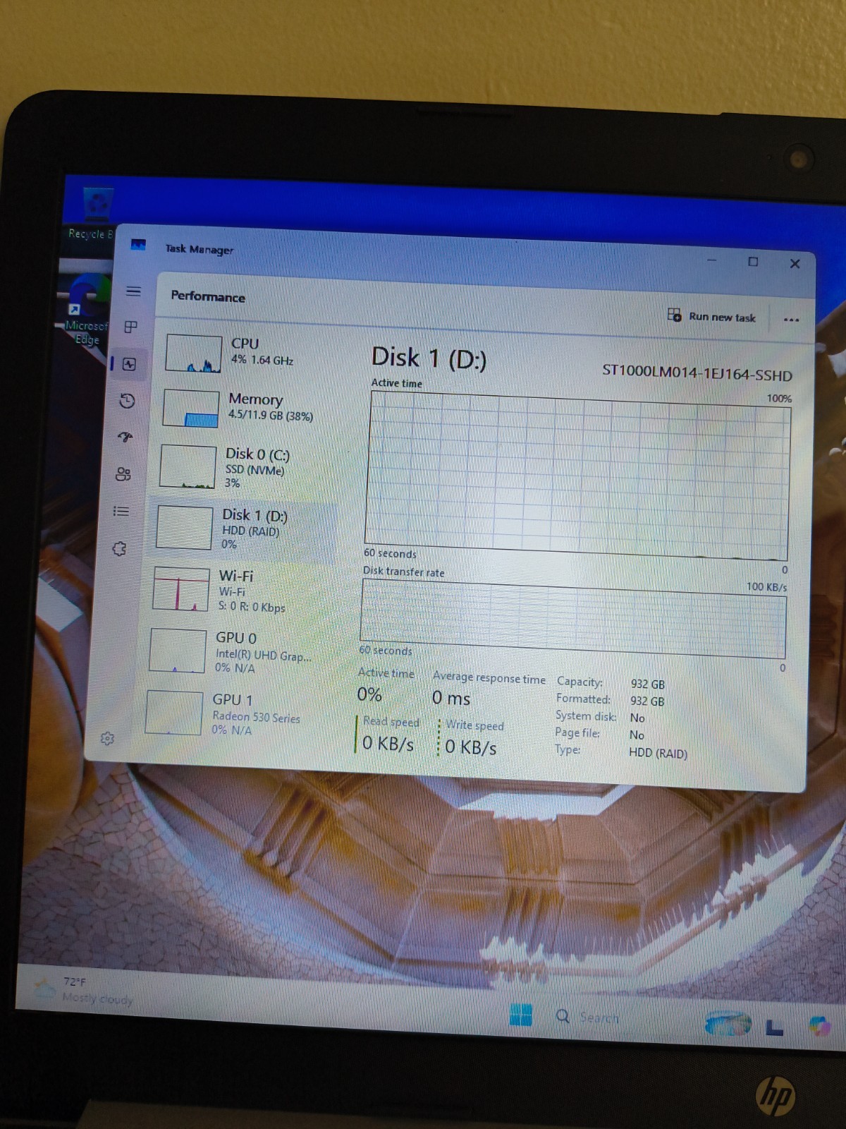 HP 17-by0053cl T/S Core i5-8250u@1.6GHz 12GB 250GB NVMe SSD+1TB HDD Win11Hm BKLT