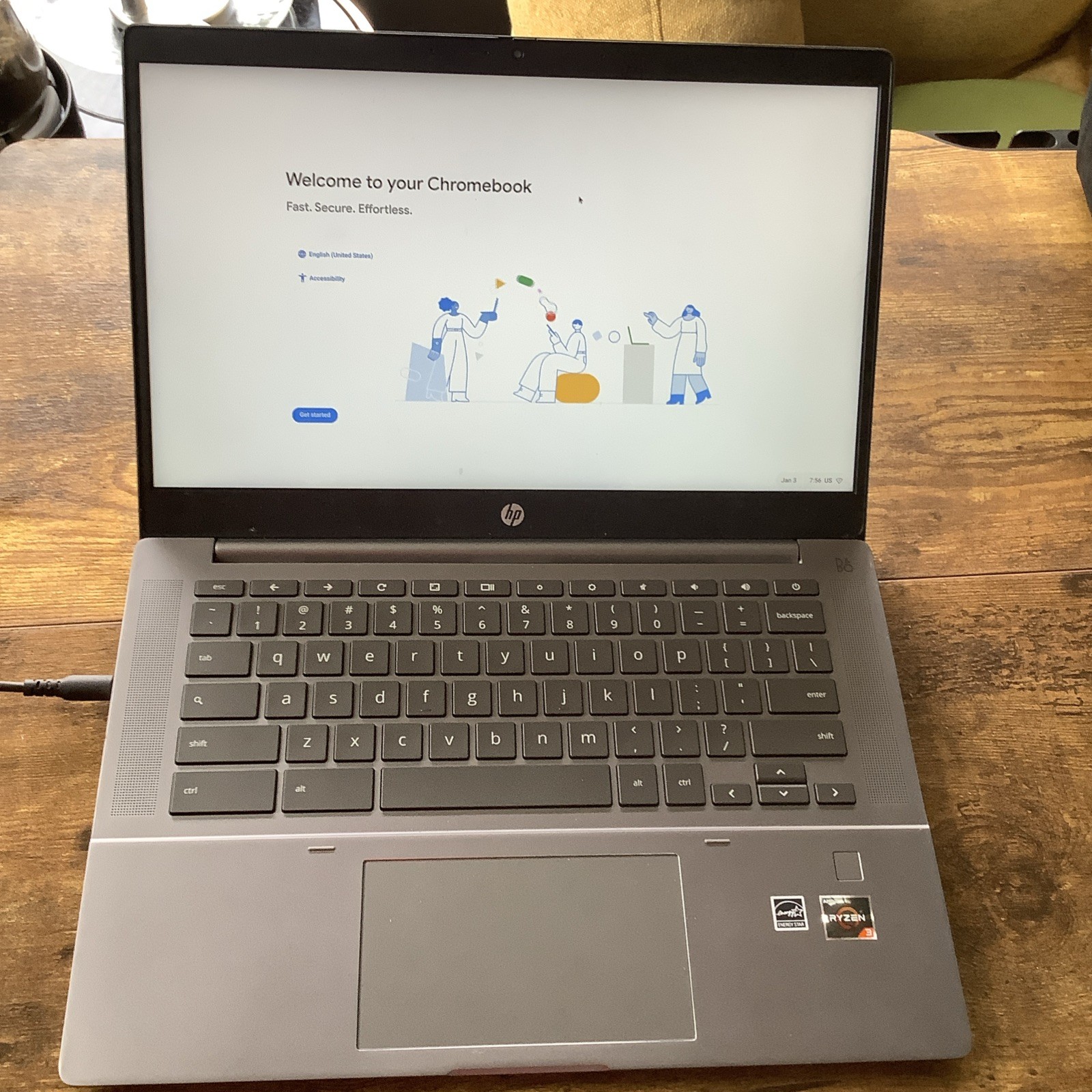 HP Elite C645 Chromebook 14B-NA0010WM 14” 128GB SSD AMD Ryzen 3 3250C 2.6GHz