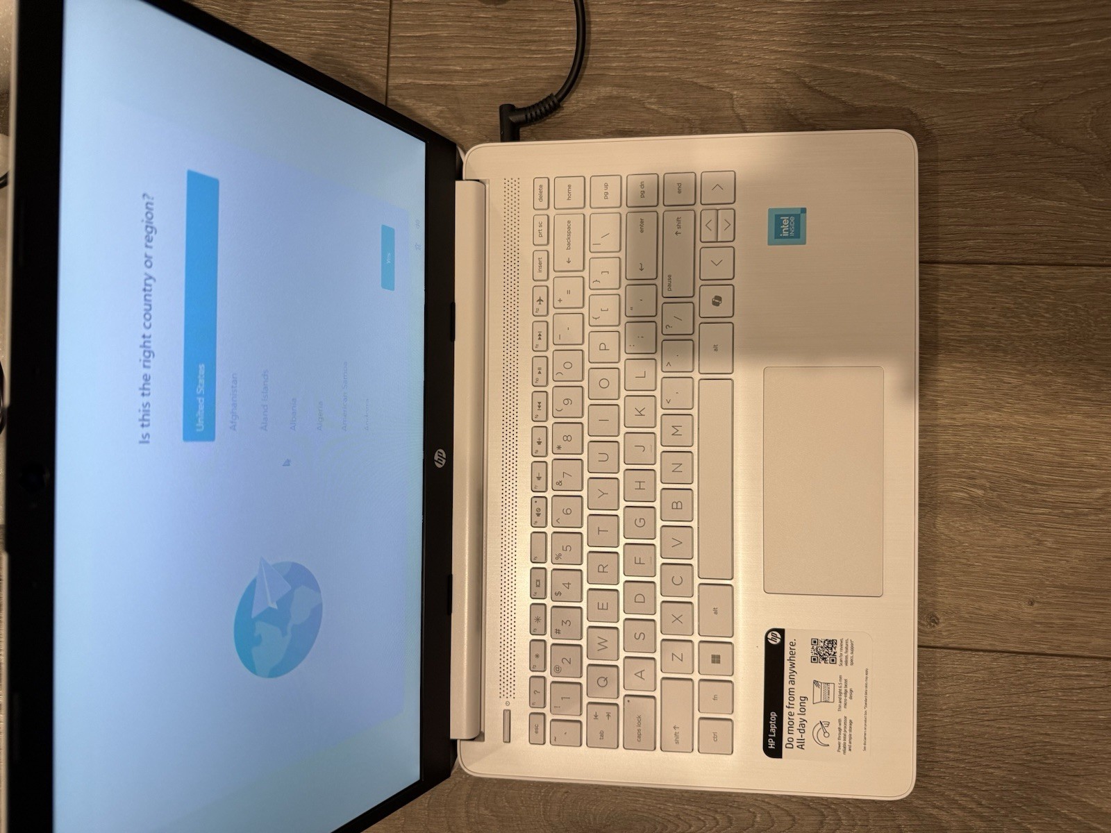 HP 14″ Laptop Intel Celeron N4500 4GB RAM 64GB Storage Win 11 Home White