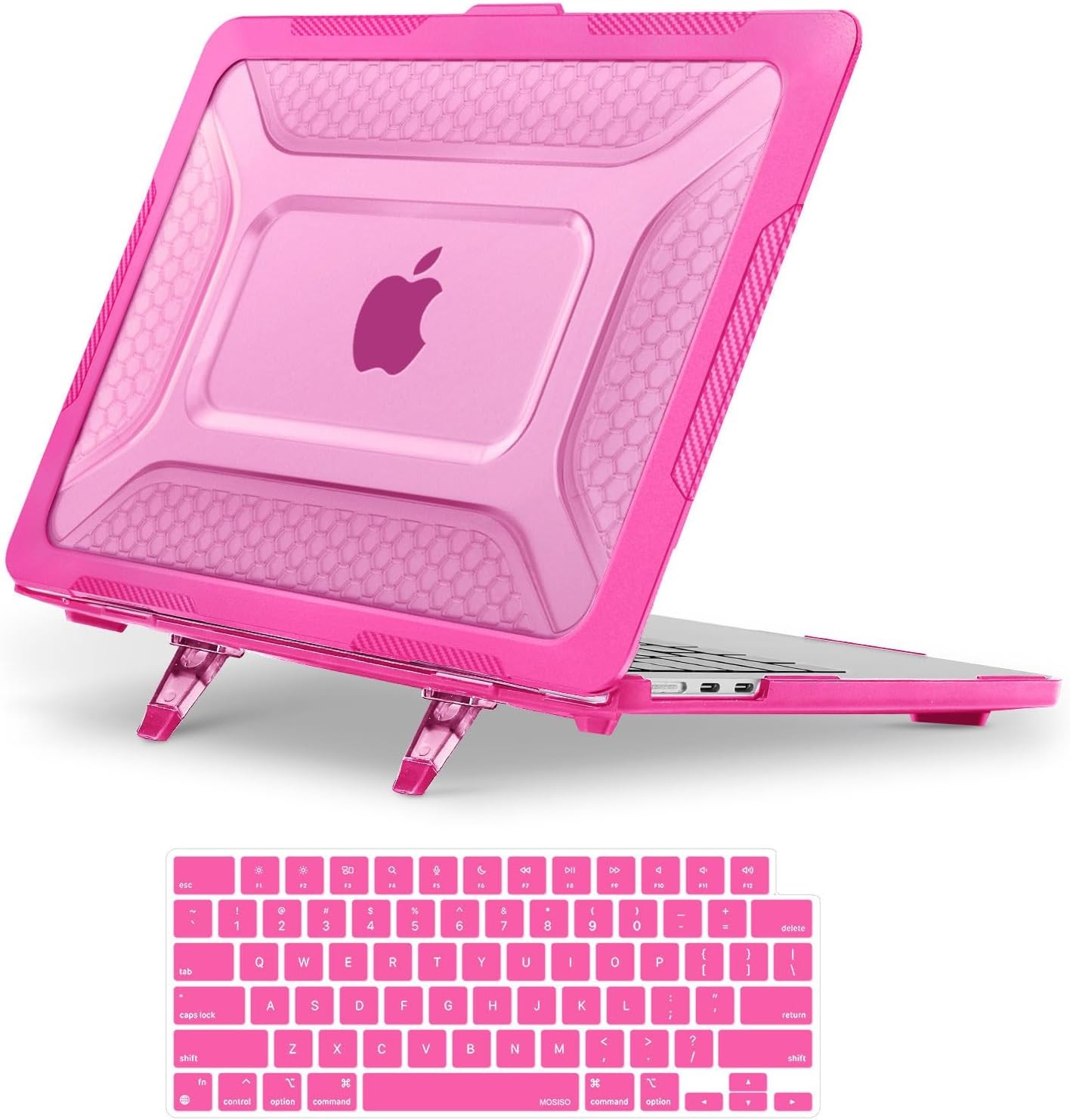 MacBook Air 13 inch Case M5 M4 M3 M2 2025-2022 A3449 A3240 A3113 A2681, Rose Red