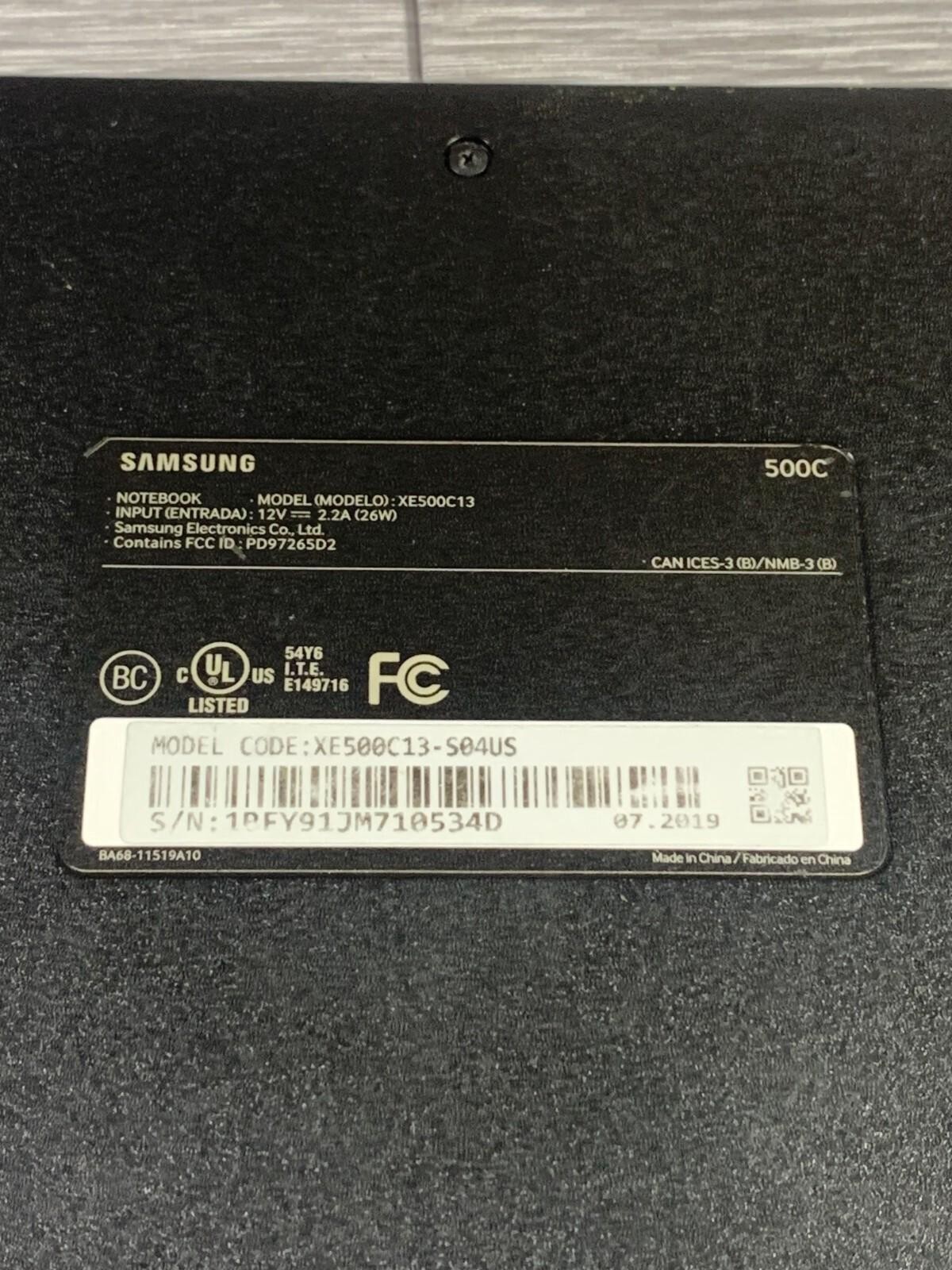 Samsung Chromebook 3 XE500C13 Black Notebook PC Keyboard Base Only – For Parts