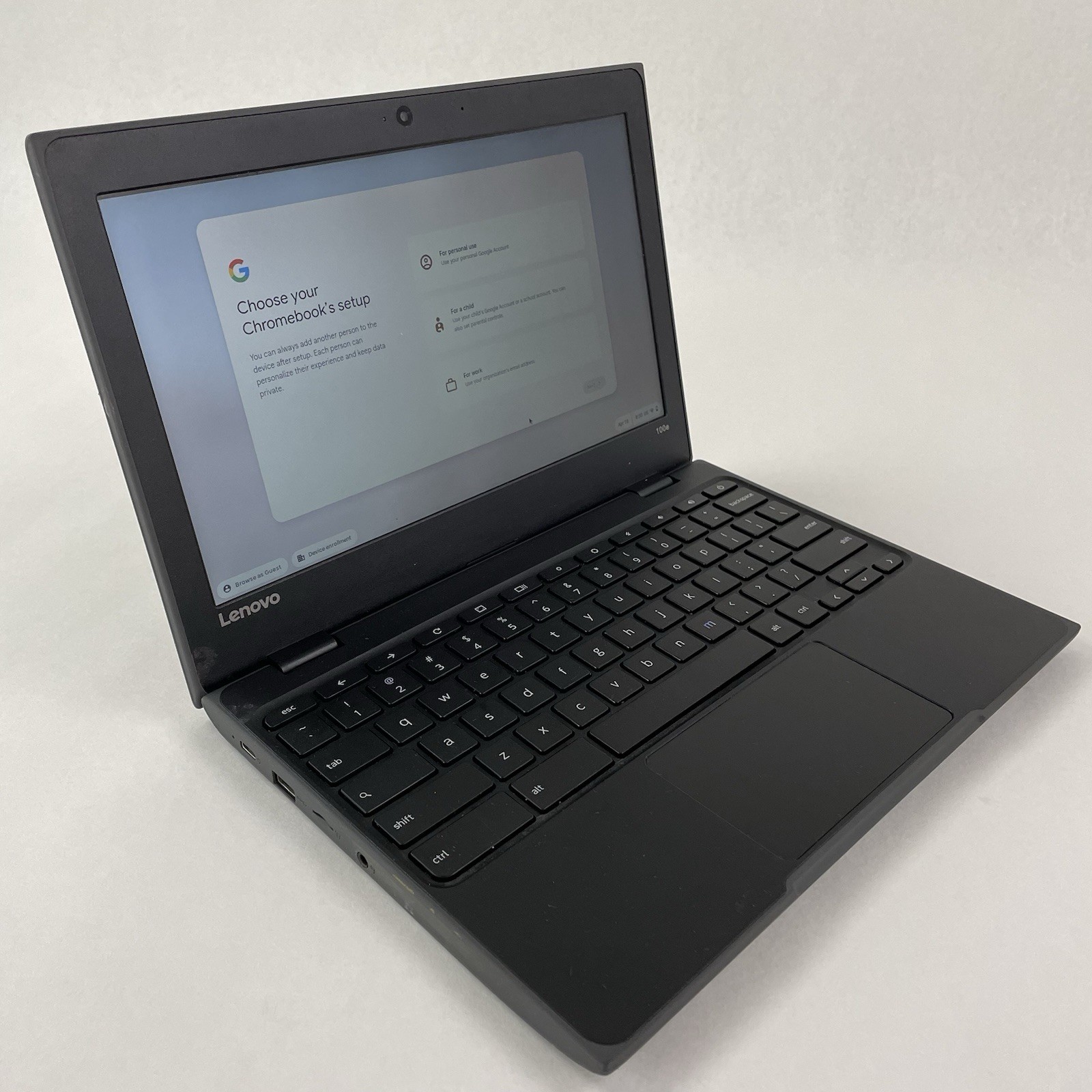 Lenovo Chromebook 100e 81ER 11.6″ Celeron N3350 1.10 GHz 4 GB RAM 16 GB Storage