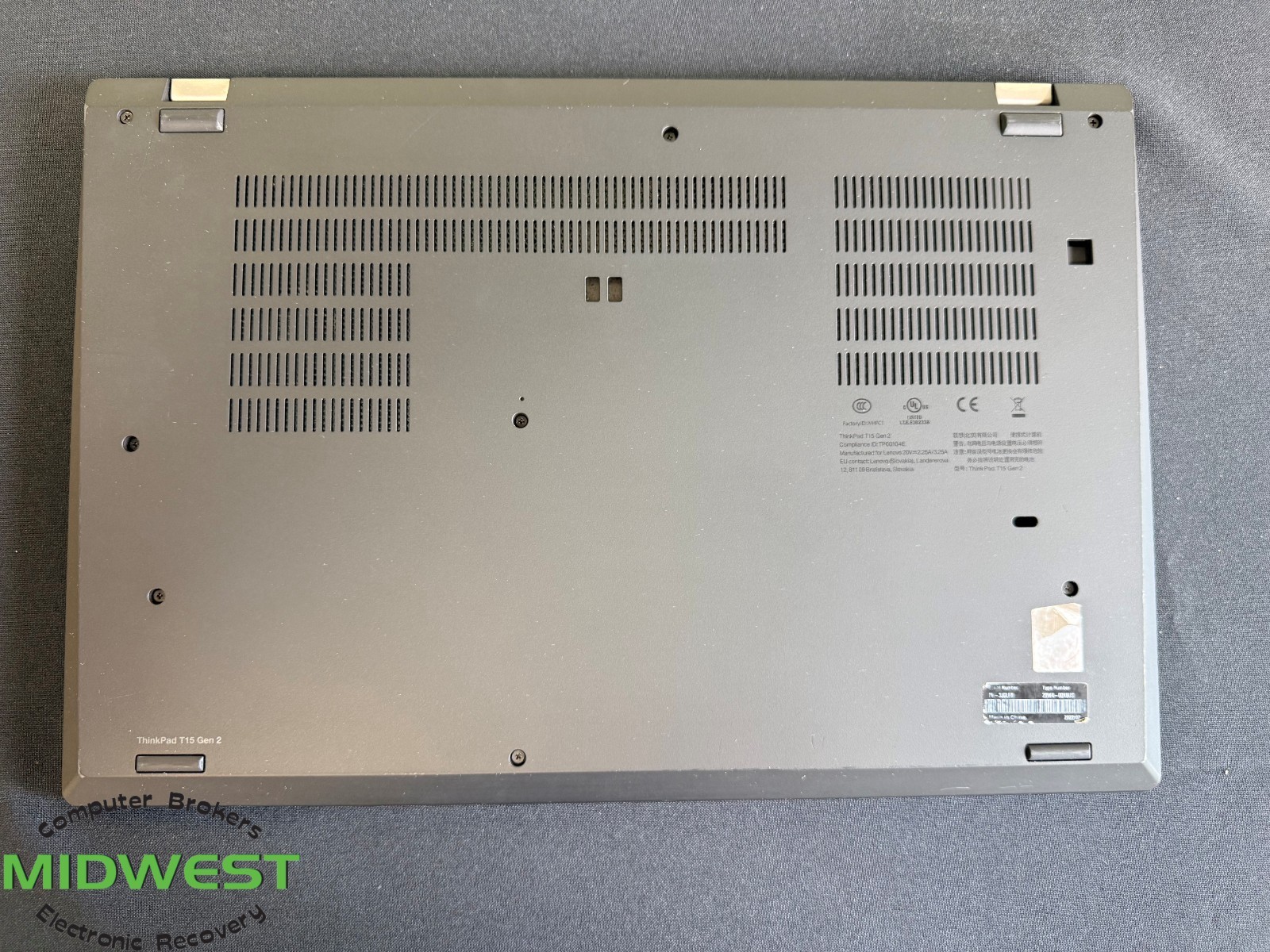 Lenovo ThinkPad T15 Gen 1 i5-1145G7 2.6GHz 8GB RAM No OS/HDD/SSD