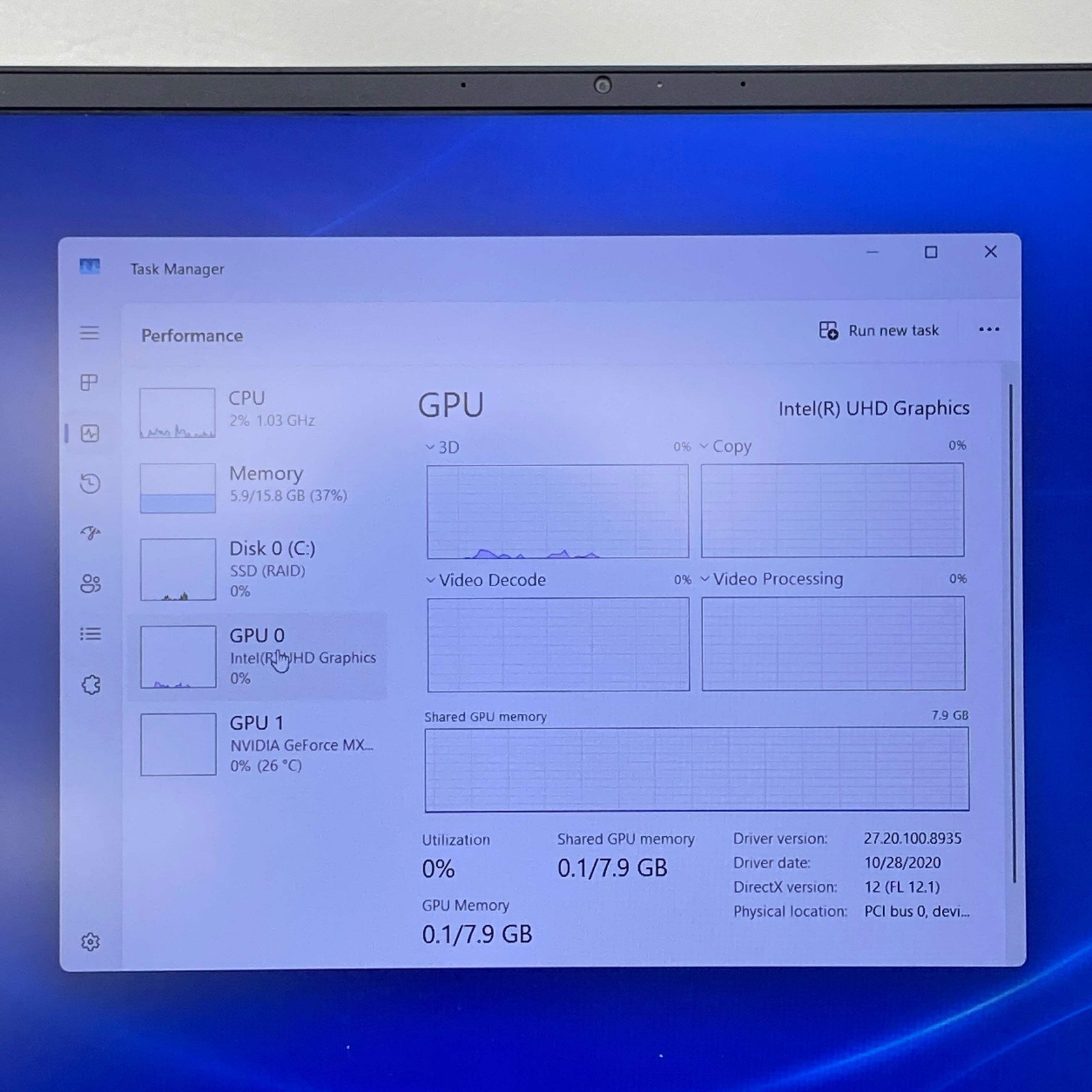 Dell Vostro 5590 15.6″ i7-10510U 1.8GHz 16GB RAM 512GB SSD GeForce MX250