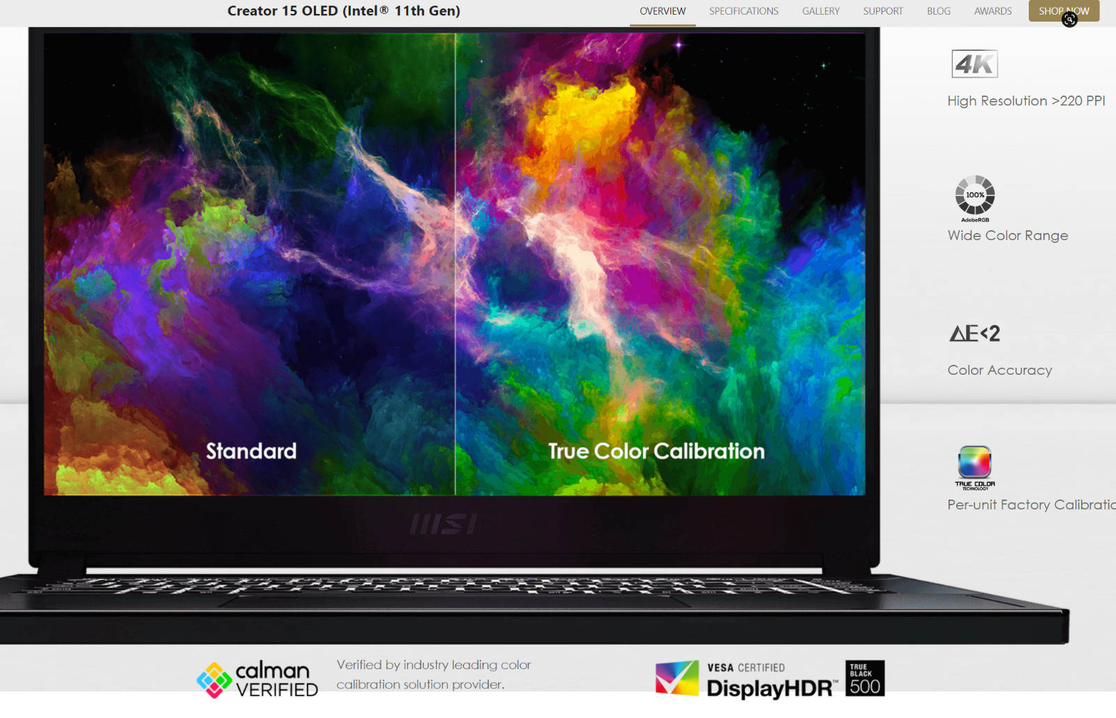 Unopened MSI Creator 15 (A11UH-492) 15.6 Touchscreen Laptop – 4K UHD – i7Gen11