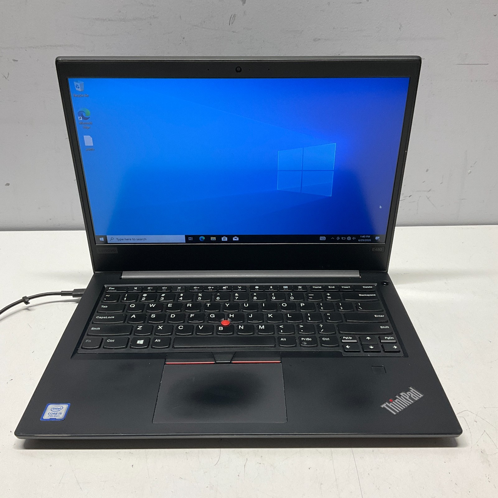 Lenovo ThinkPad E480 14″ Laptop Core i5-7200u 4GB RAM 240GB SSD Windows 10 Pro