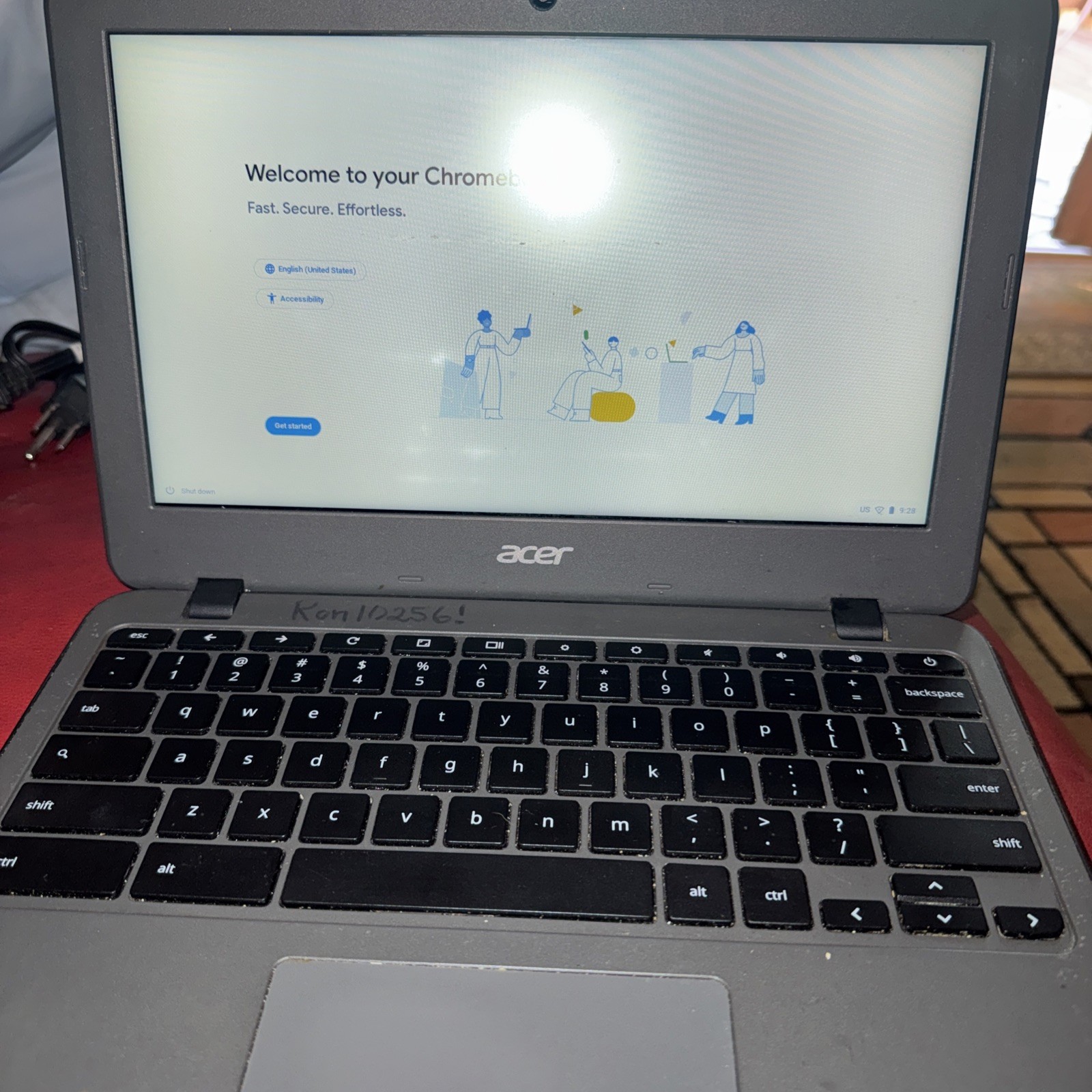 Acer N16Q13 C731 Series Chromebook With Charger “power washed”
