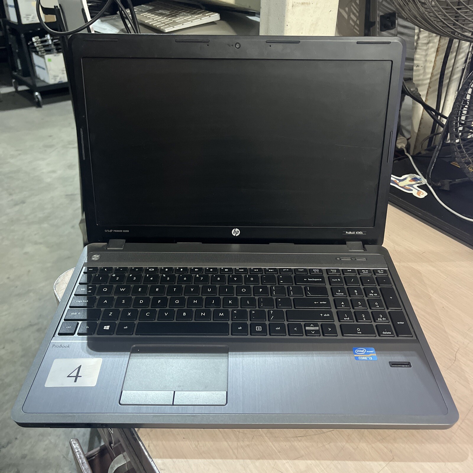 HP PROBOOK 4540S INTEL CORE I3-3110M 2.40GHZ 4GB RAM NO HD ;