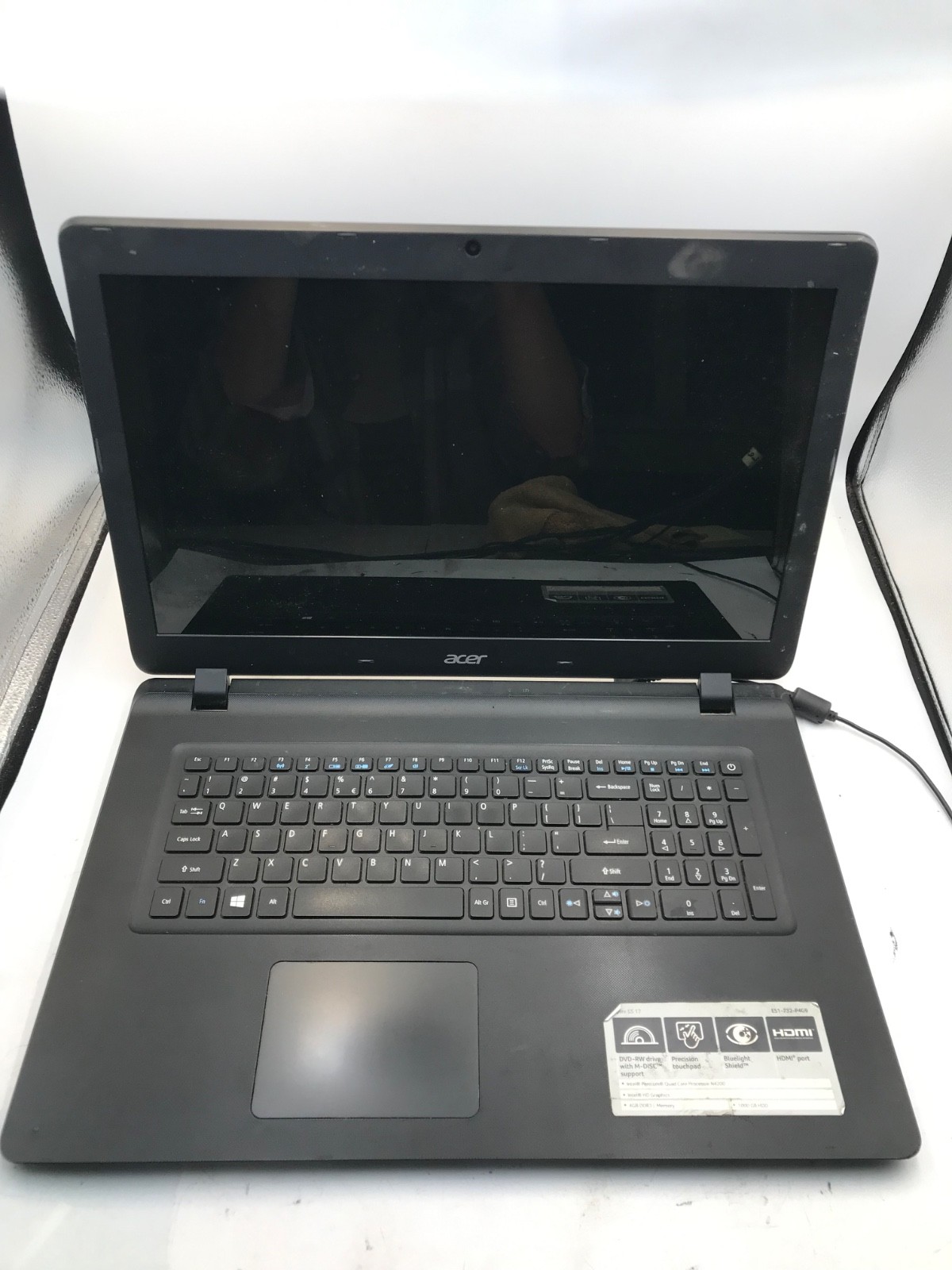 Acer Aspire E5 17 Intel Pentium N4200 17″ Laptop-DOES NOT POWER/PARTS- MZ