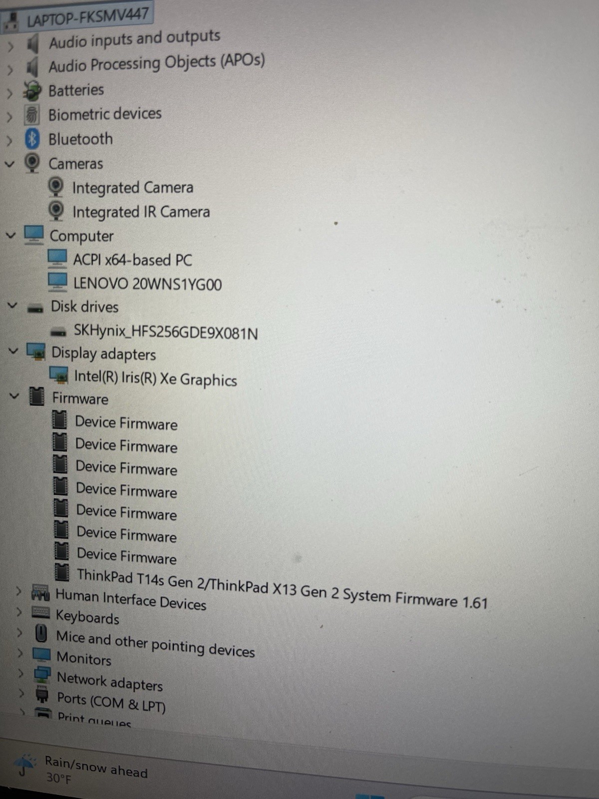 Lenovo ThinkPad T14s Gen 2 14″ i5-1145G7 8GB RAM 256GB SSD Win 11 Pro