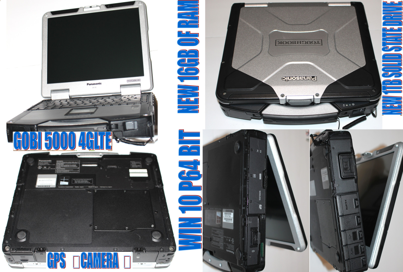 Panasonic CF-31 MK5, i5-5300U @ 2.30GHz/16GB/1TBSSD/✔️4G LTE✔️CAM✔️GPS✔️WINP64B