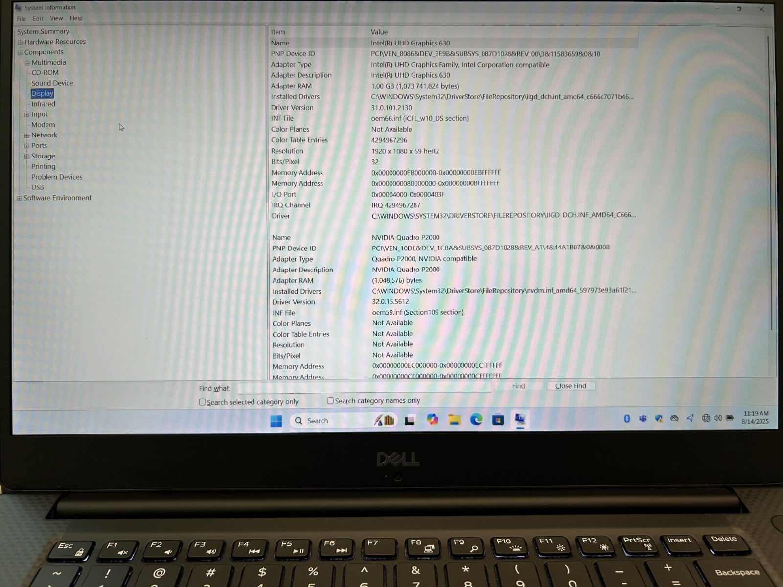 Dell Precision 5530 15.6″ i7-8850H 512GB M.2 32GB RAM Quadro T2000 GPU Win 11