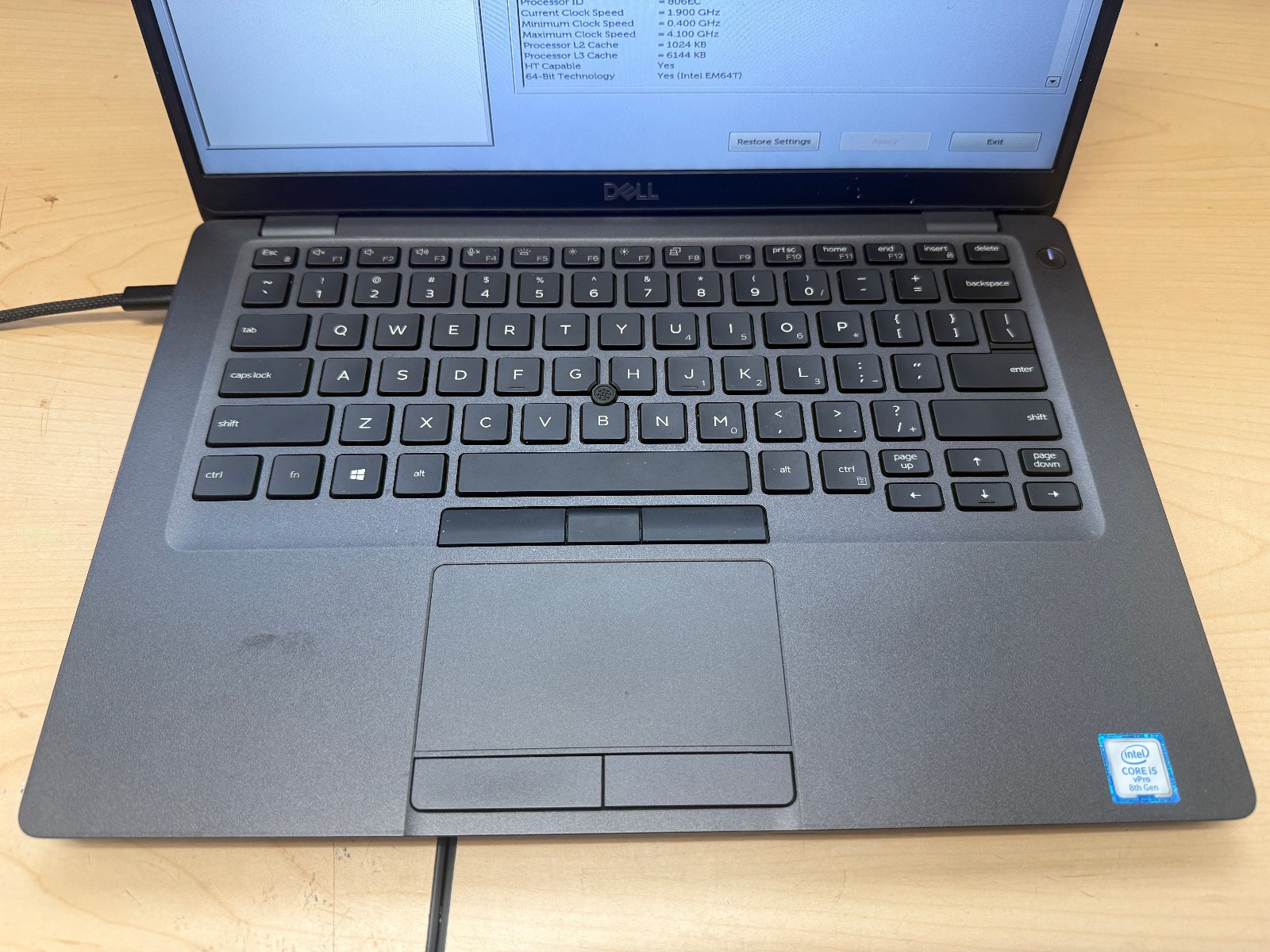 Dell Latitude 5400 Intel i5-8365U 8GB RAM- No Battery/SSD/OS/AC