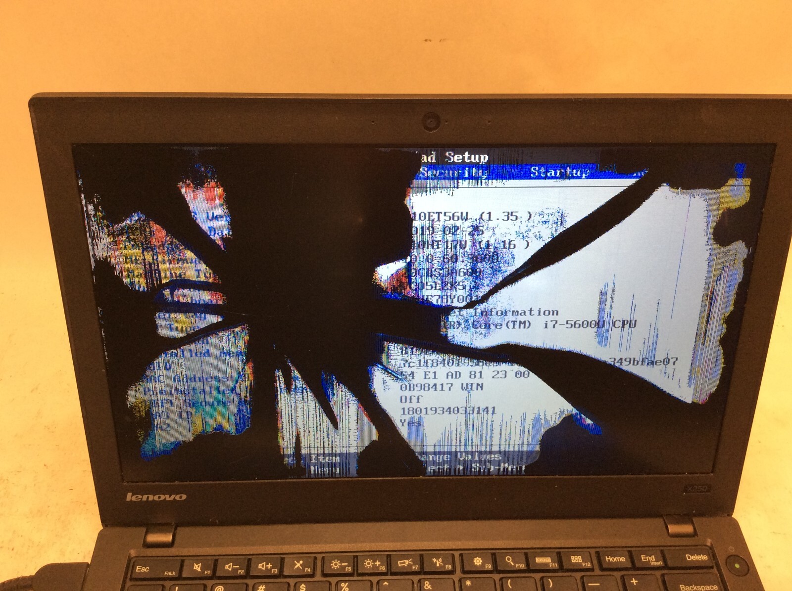 Lenovo ThinkPad Yoga 250X Laptop 12″ Intel Core i7 5th Gen RUINED SCREEN -PP