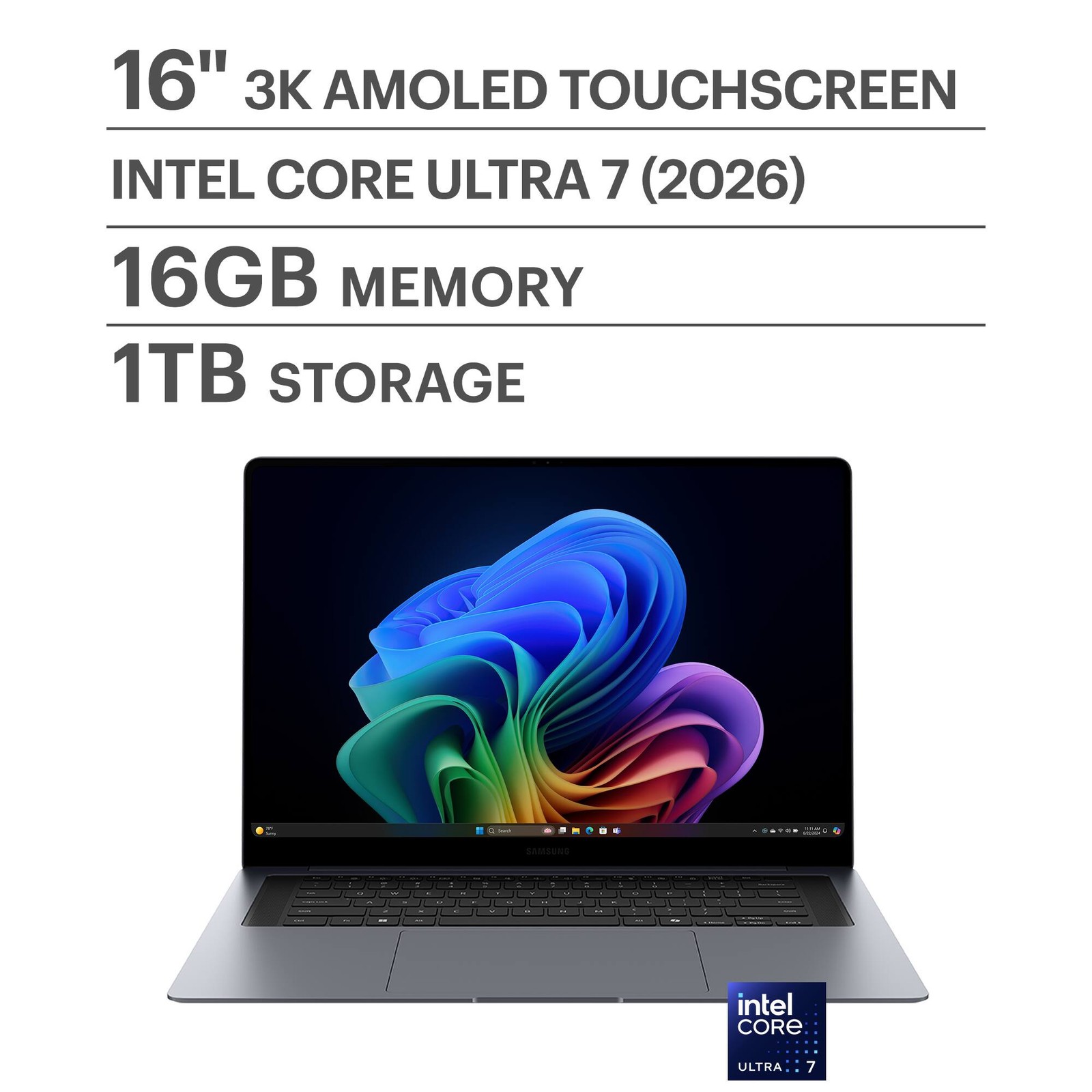 Samsung – Galaxy Book6 Pro – Copilot+ PC – 16″ 3K AMOLED Touch Screen Laptop …