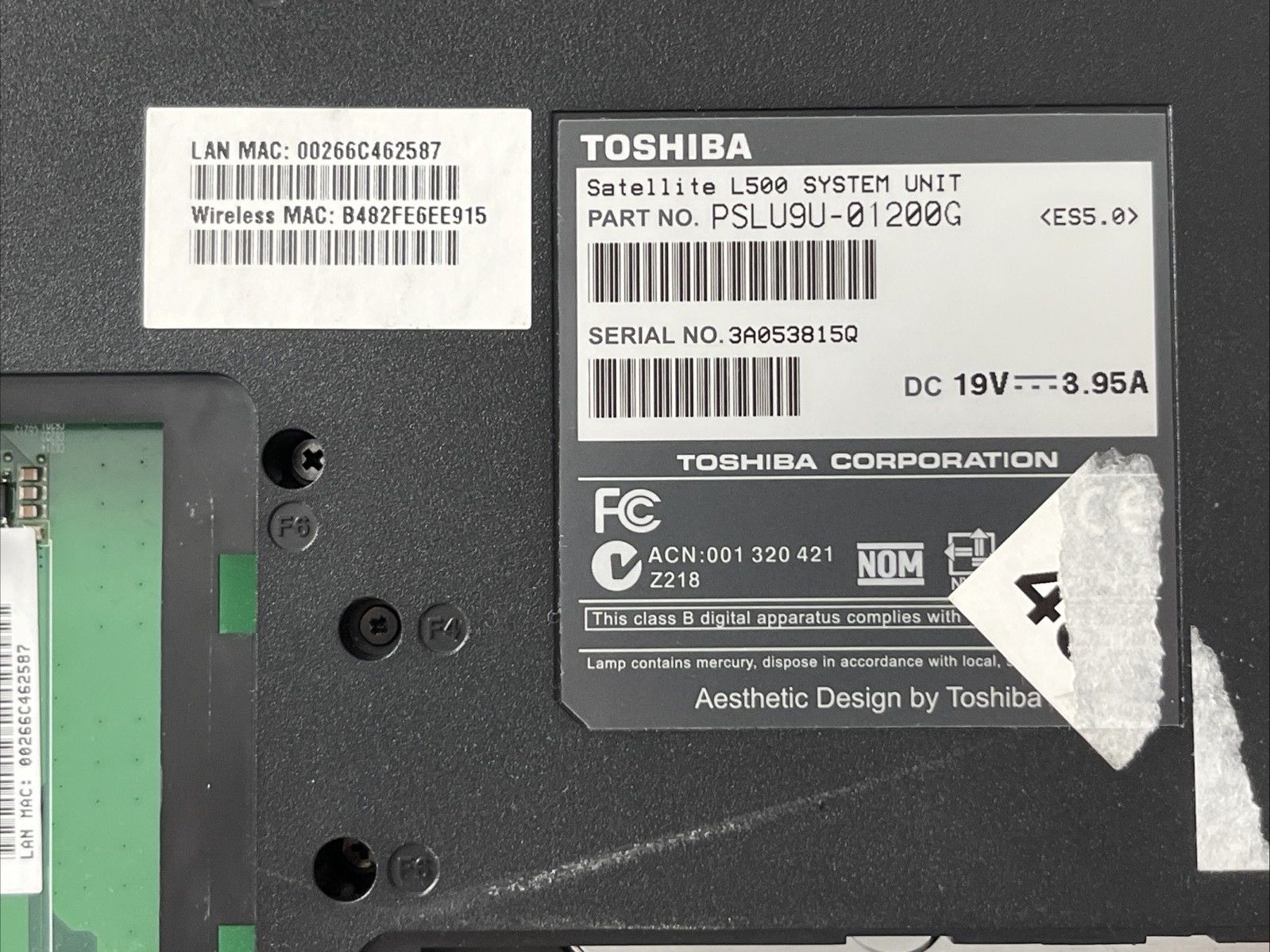 Toshiba Satellite L500 PSLU9U-01200G 15.6-Inch Laptop i5
