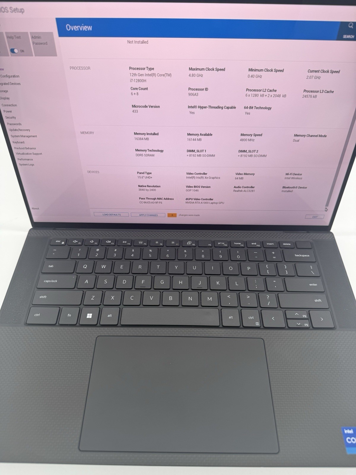 DELL PRECISION 5570 15.6″ i7-12800H 16GB 512GB RTX A1000 – No OS