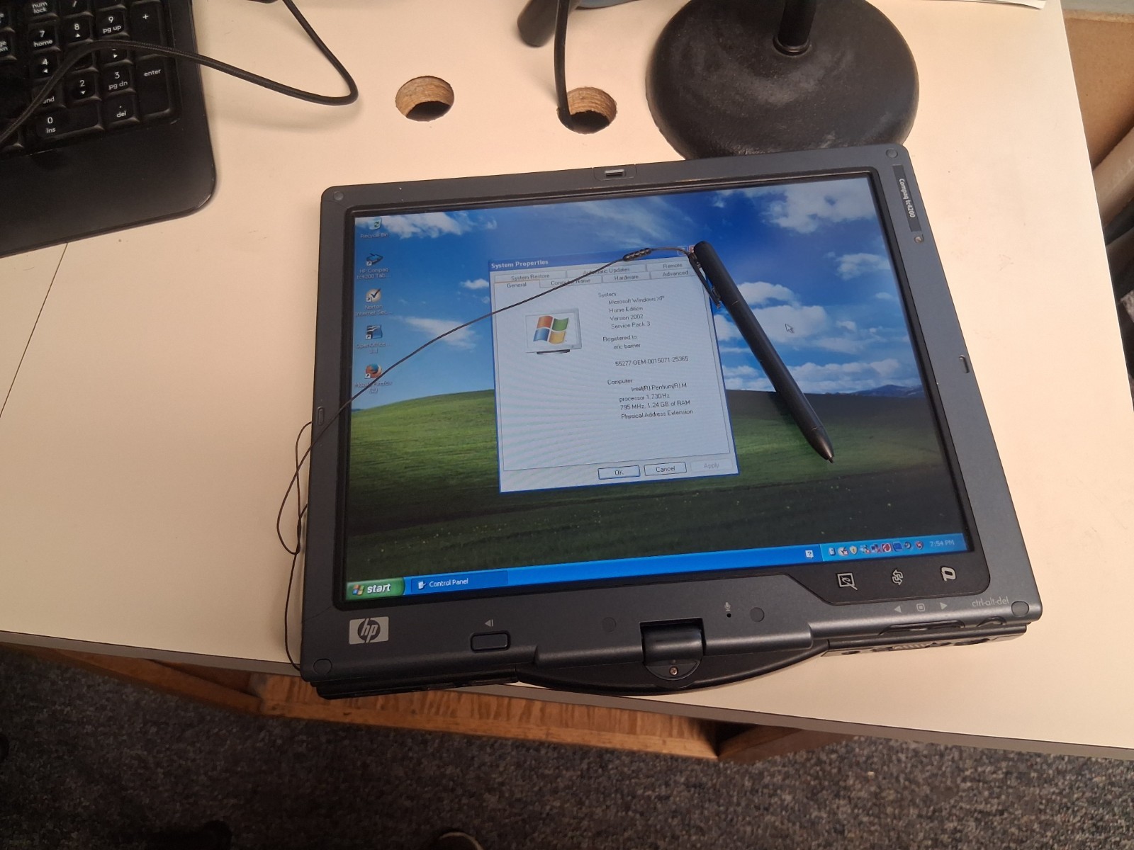 RARE VINTAGE HP Compaq TC4200 Intel Pentium M 2.00Ghz 12.1″ TouchScreen Laptop