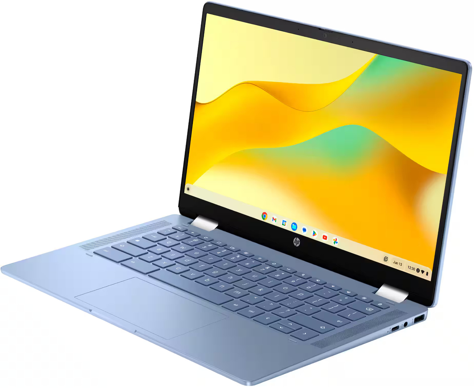 HP – 2-in-1 14″ Touch-Screen Chromebook Laptop – Intel Processor N100 – 4GB M…