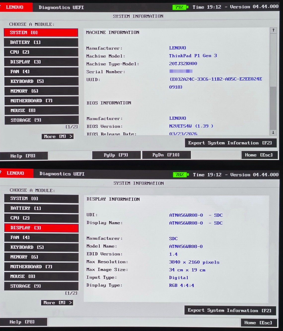 Lenovo ThinkPad P1 Gen 3 i9-10885H 16GB 15″ 4K HDR 3840×2160 OLED NVIDIA T2000