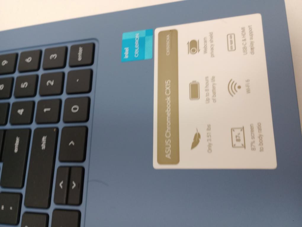 ASUS CHROMEBOOK IOB 4GB 128GBSSD – MODEL CX1505CKA (P08036651)