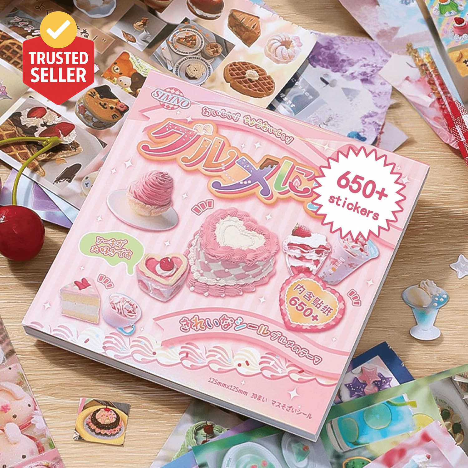 650+ Pcs Japanese Sticker Book- Aesthetic Cute Y2K Retro Sticker Book – Japanese