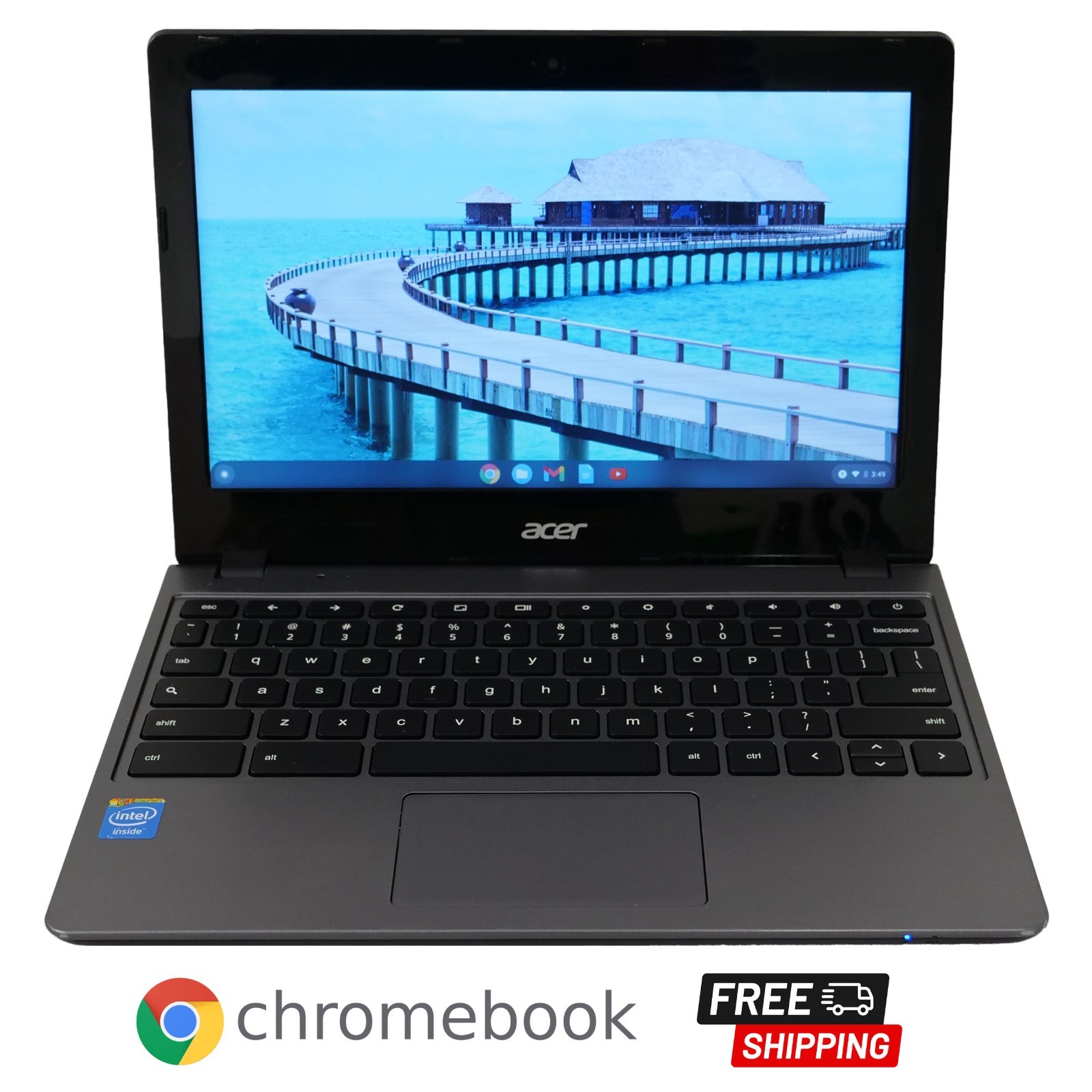 Acer C720-2103 Chromebook (11.6-Inch, Haswell Micro, 2GB & 16GB – NO BATTERY